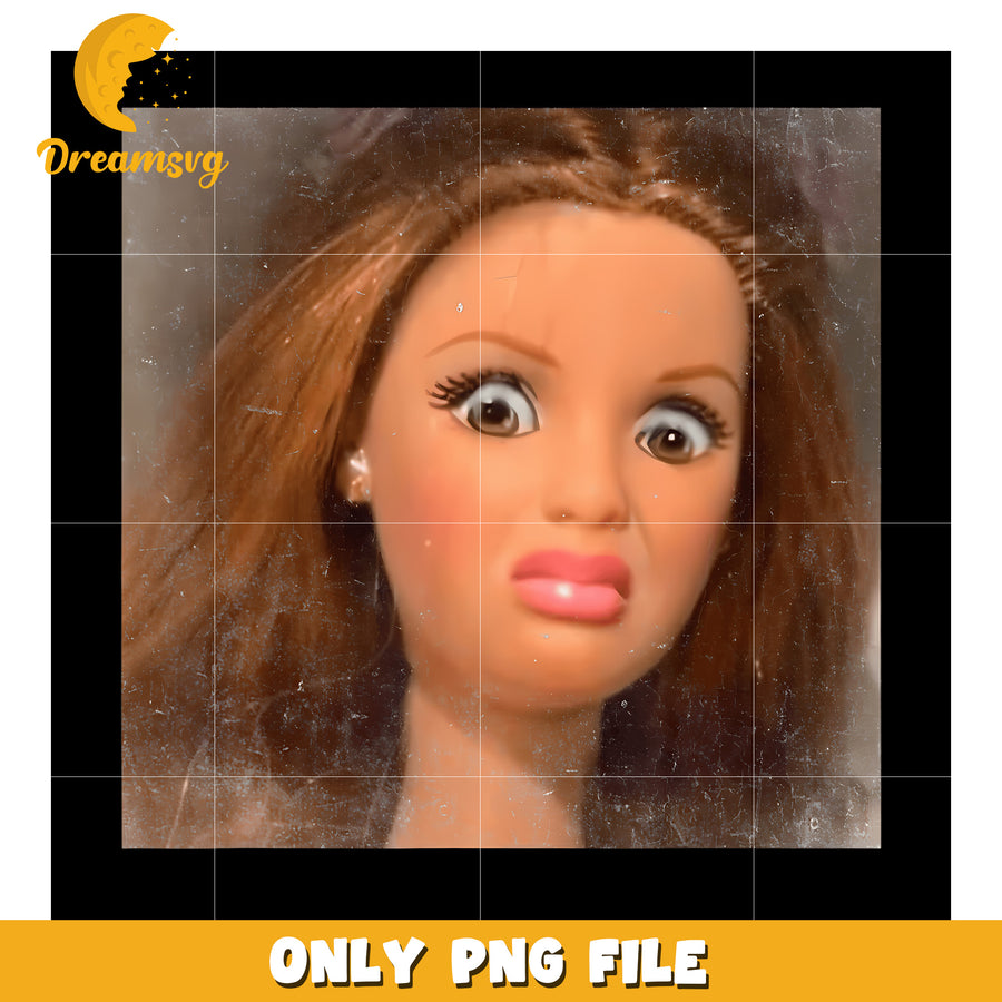 Disgusting Doll Face png, funny jokes​ png, memes png