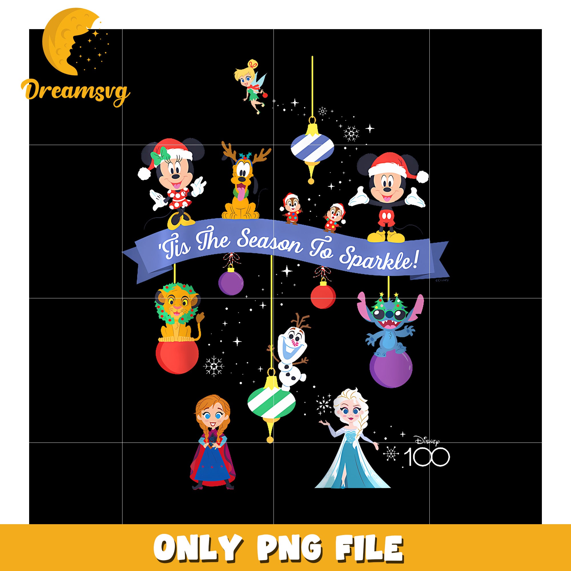 Disney 100 Christmas Holiday png, hilarious quotes png, tis the season png