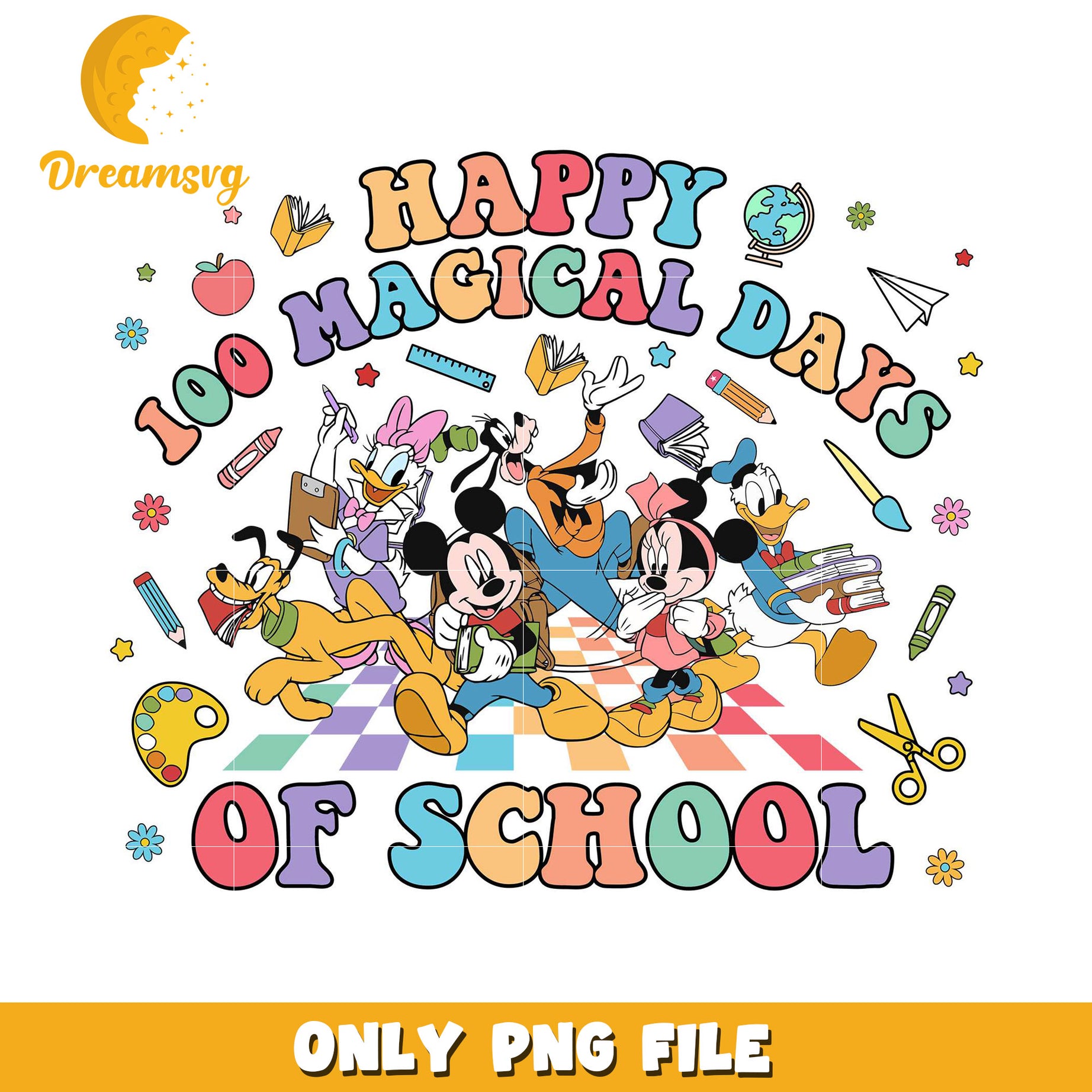 Disney 100 Days School PNG