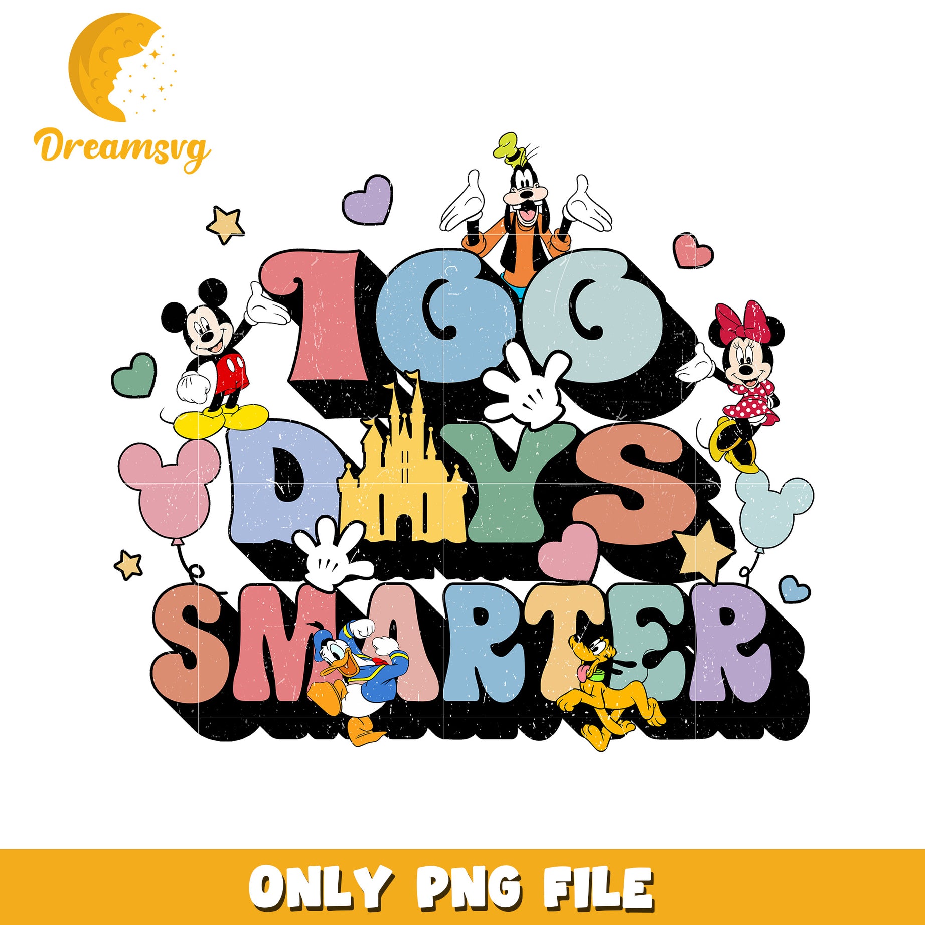 Disney 100 Days Smarter PNG