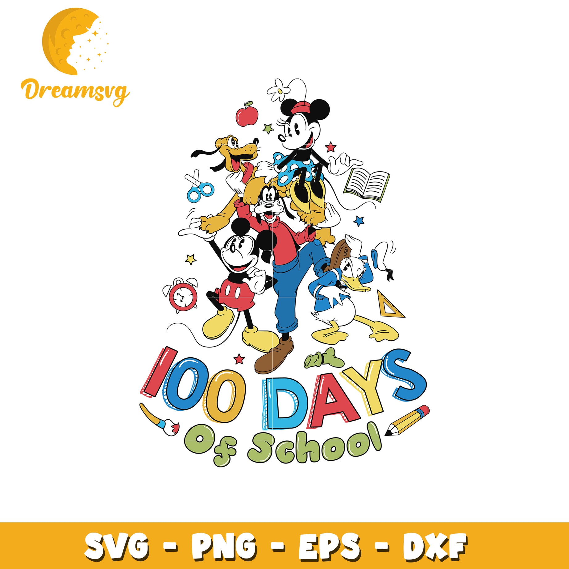 Disney 100 Days of School SVG