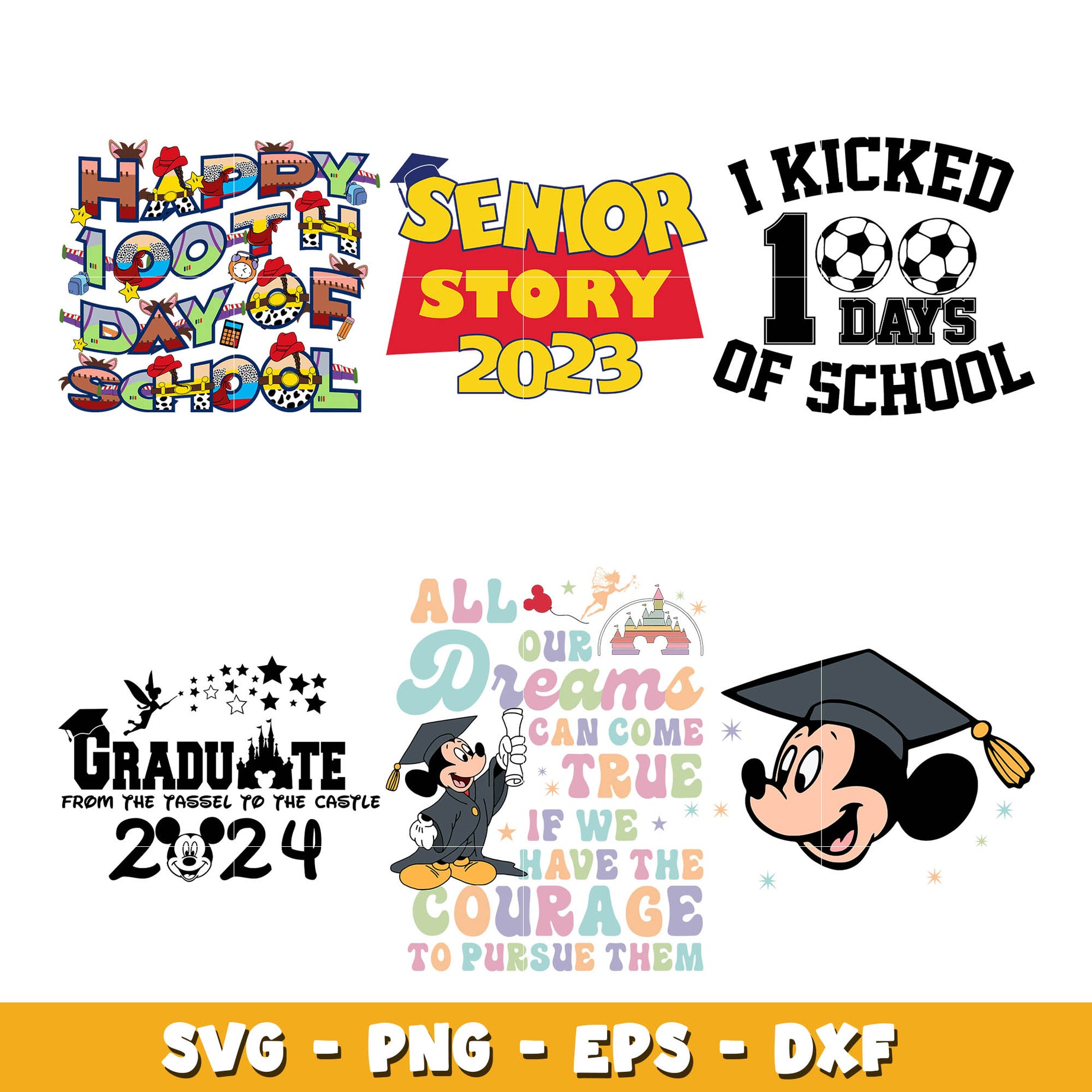 Mickey Mouse Senior Trip To Disney bundle svg, Disney svg, Digital download 