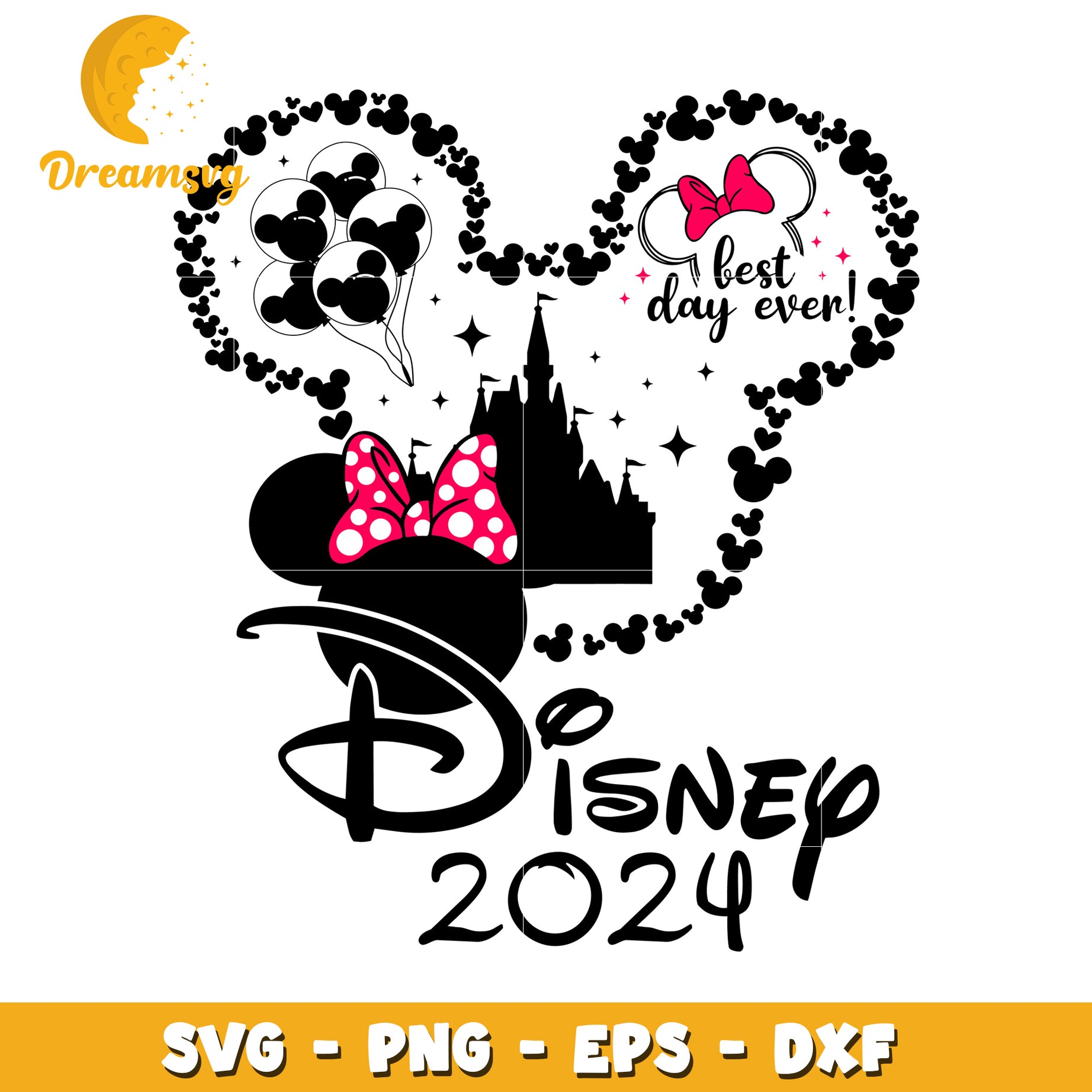 Disney 2024 SVG Cut File Mickey Mouse