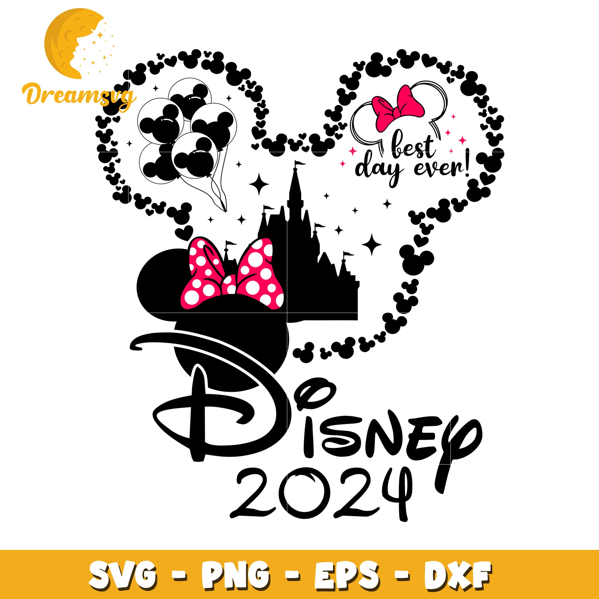Disney 2024 SVG Cut File Mickey Mouse