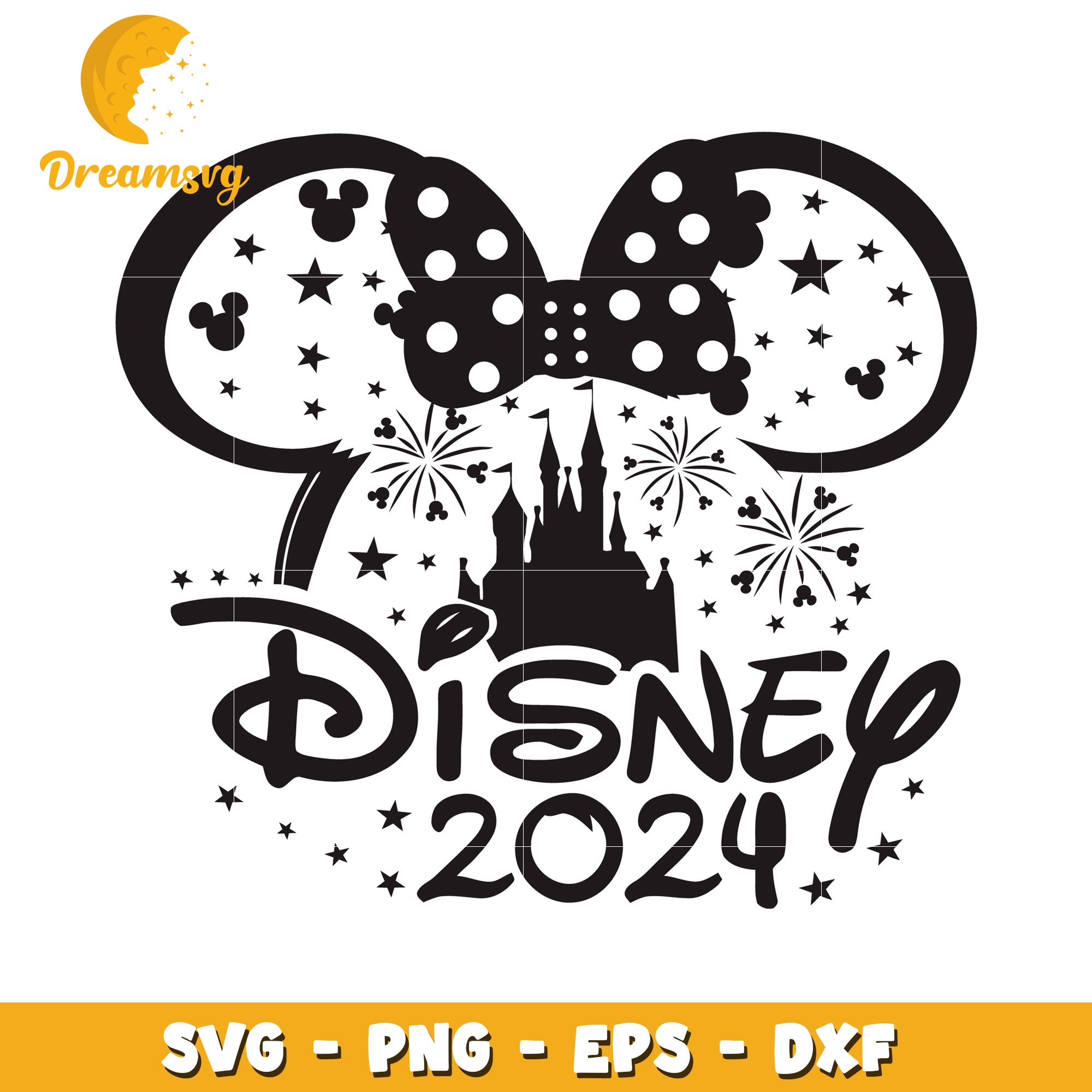 Disney 2024 SVG Cut File Minnie Ears