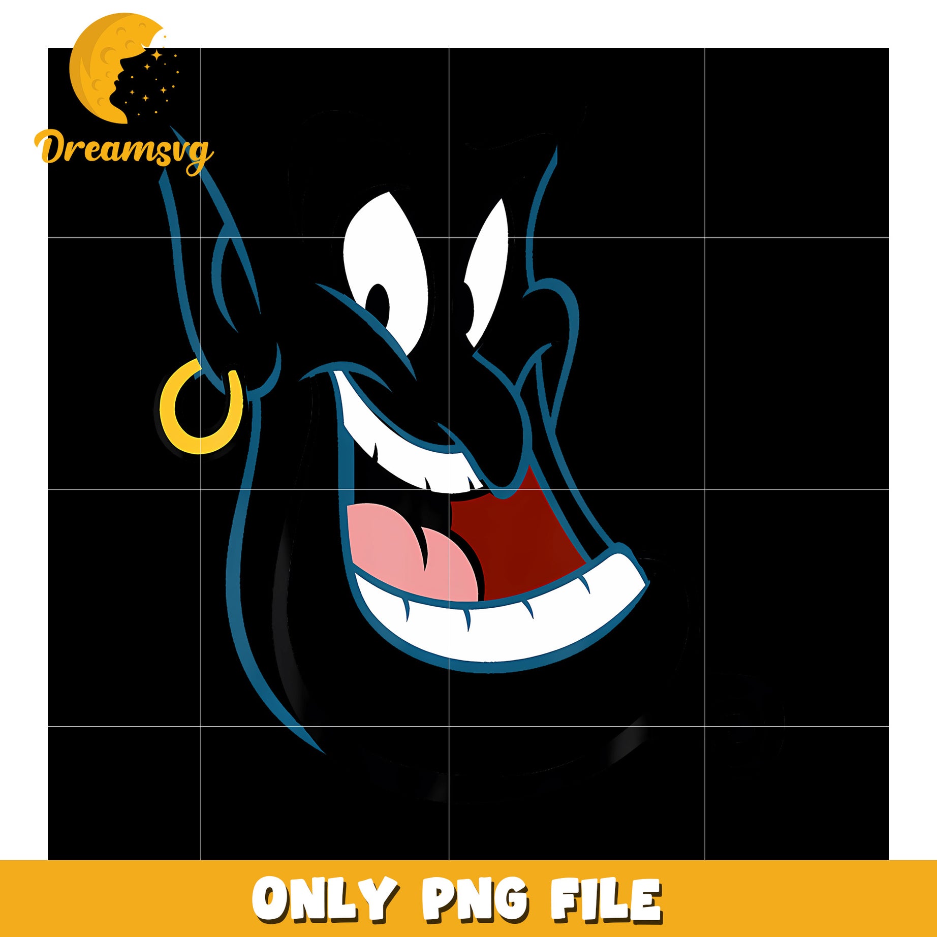 Disney Aladdin Genie Big Face png, hilarious quotes png, aladin png
