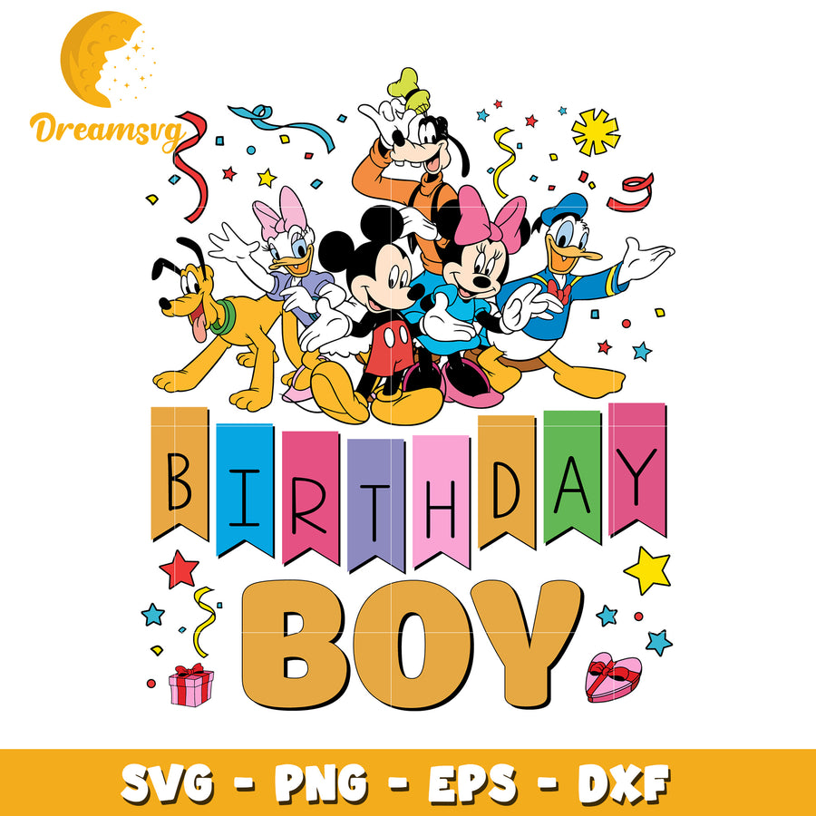 Disney Birthday Boy SVG PNG EPS DXF