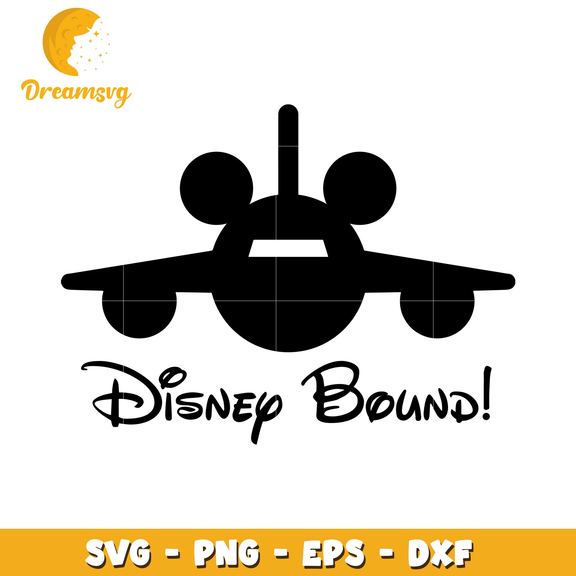 Disney Bound Plane SVG Cut File