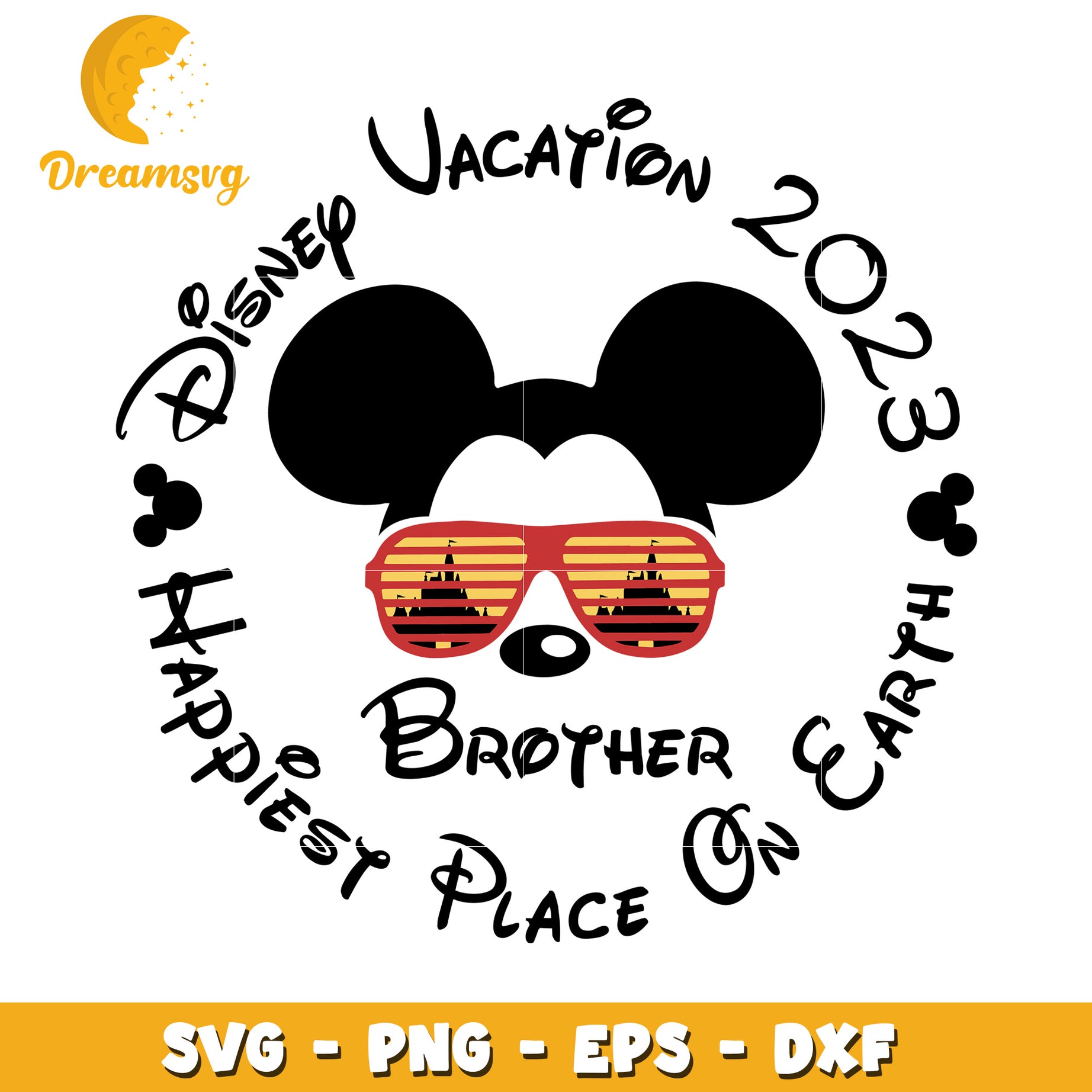 Disney Brother Vacation 2023 SVG Cut File