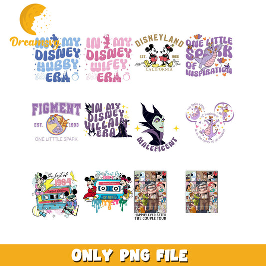 Disney Bundle PNG Files for Creative Projects and Crafts
