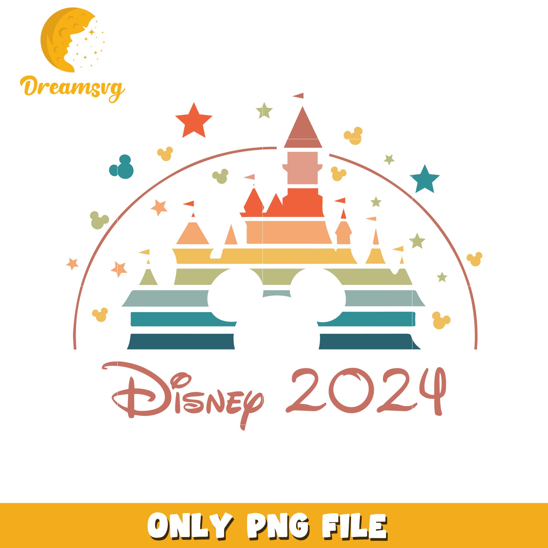 Disney Castle 2024 PNG Image