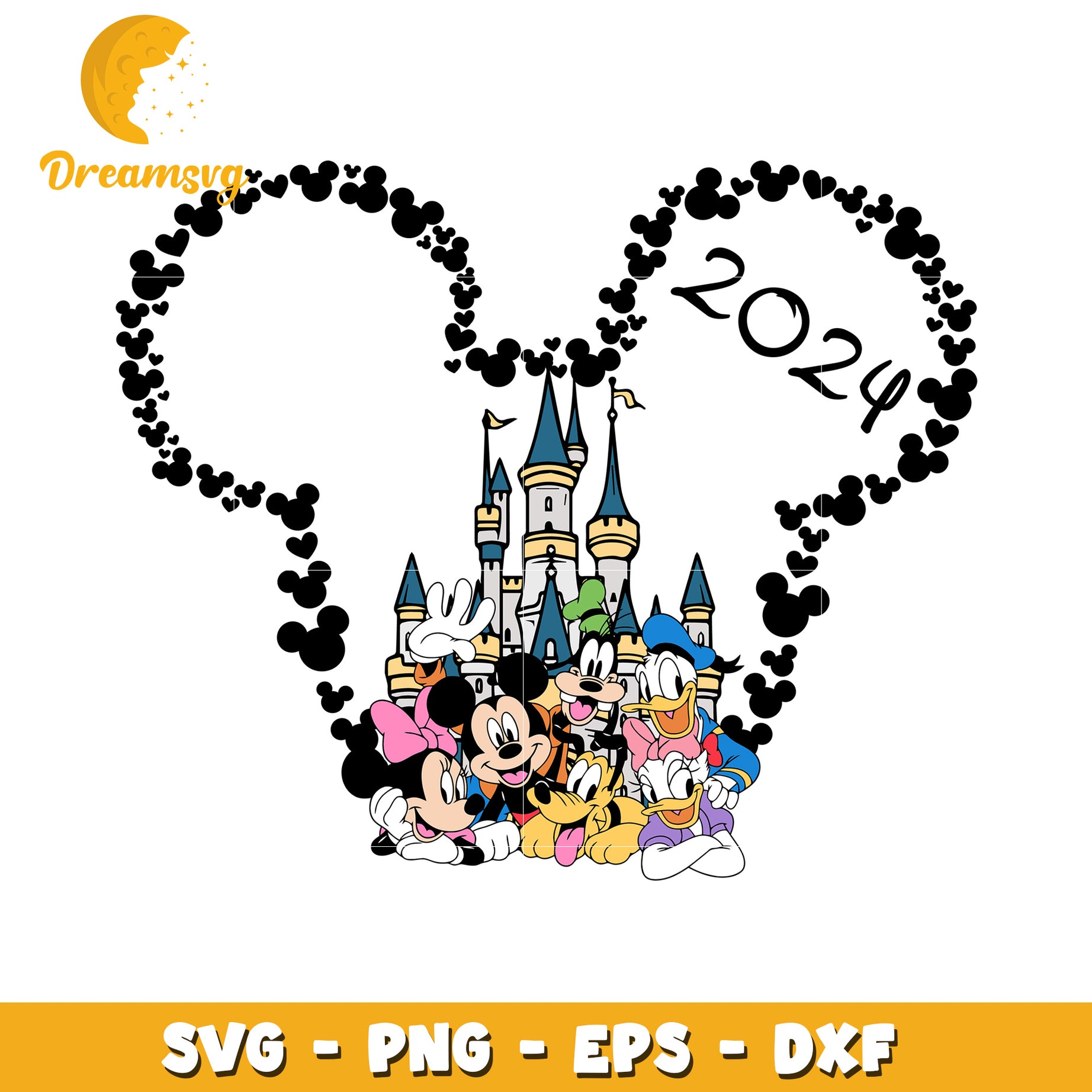 Disney Castle 2024 SVG PNG EPS DXF