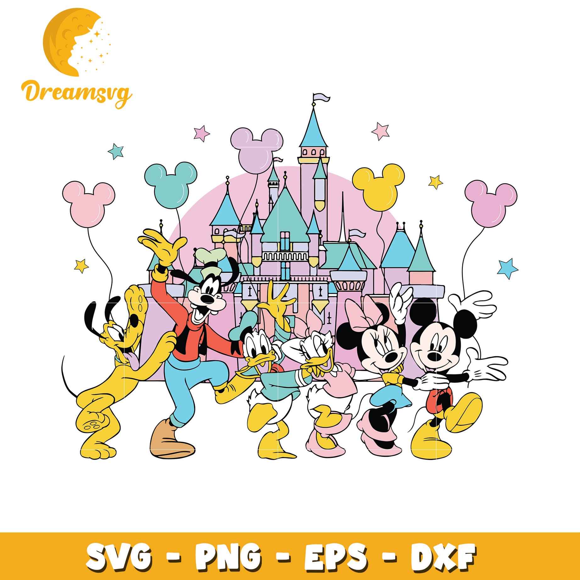 Disney Castle SVG Cut File Bundle