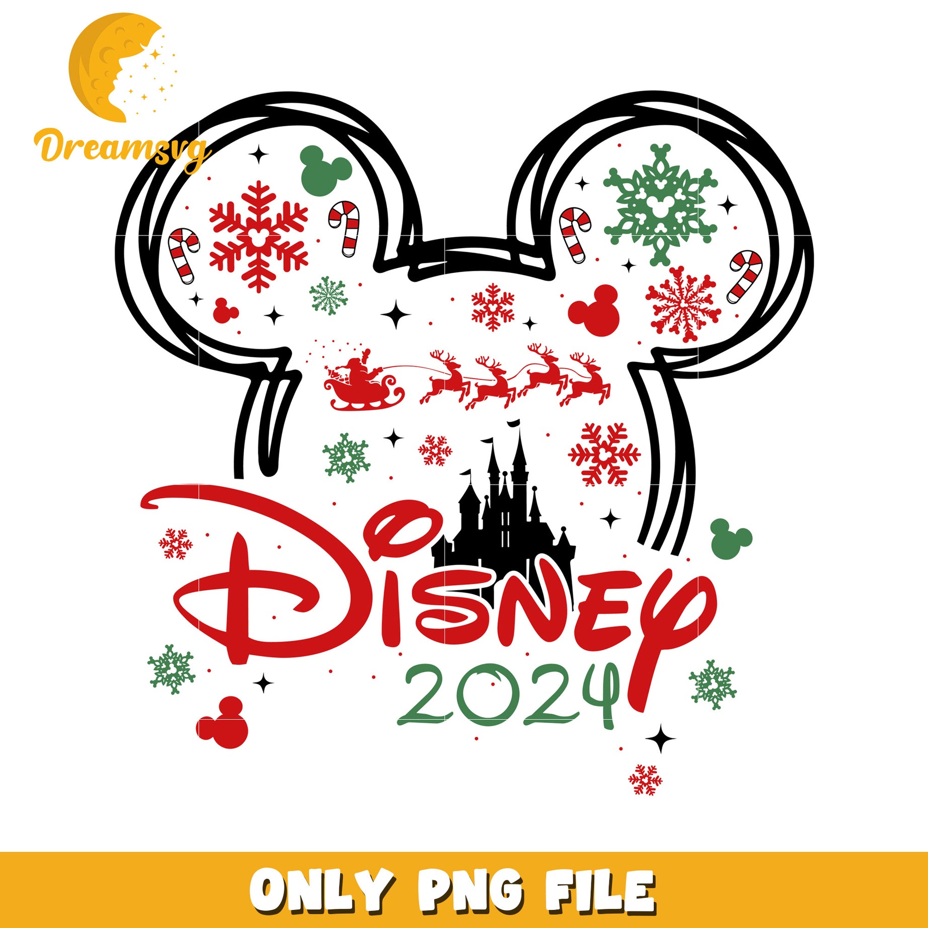Disney Christmas 2024 PNG
