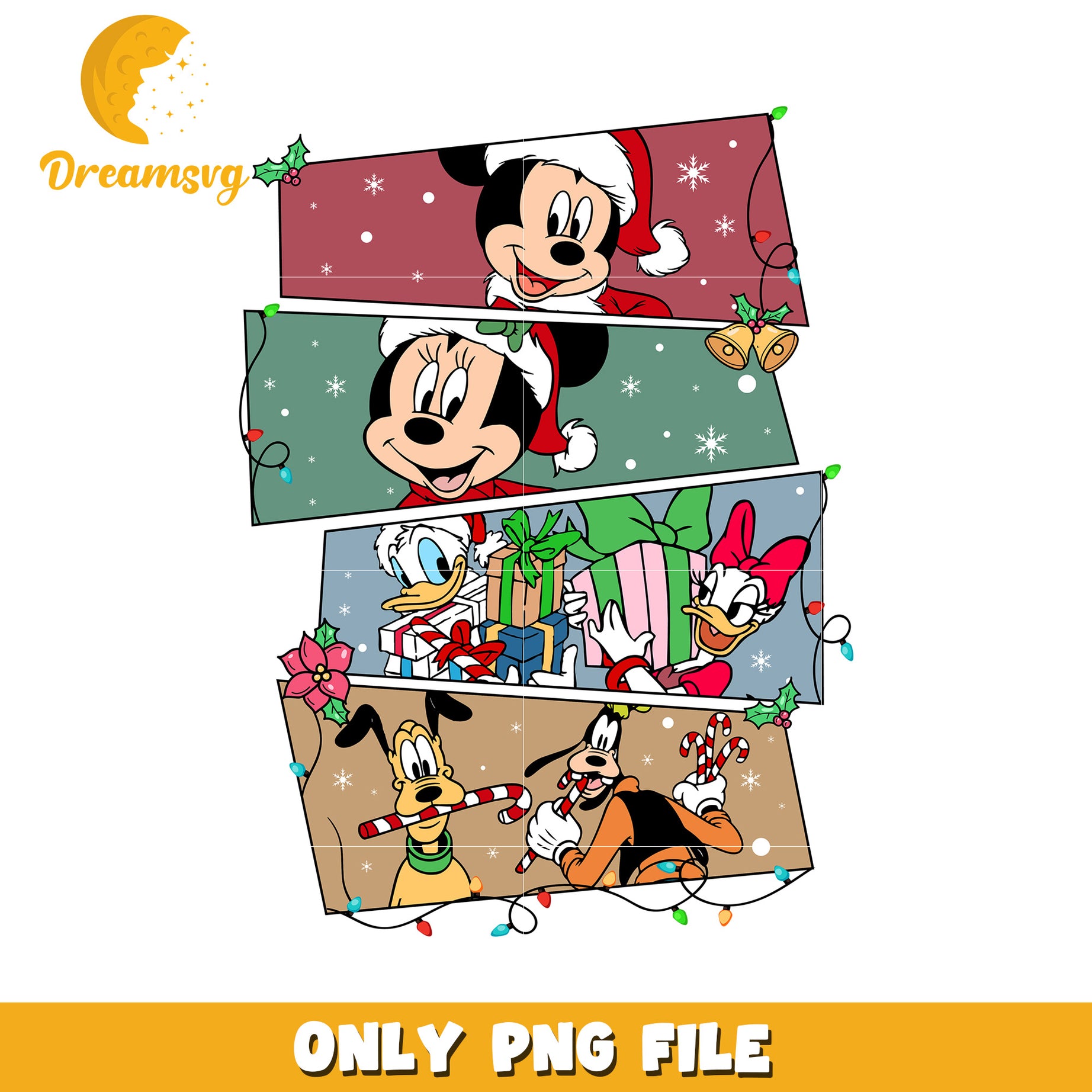 Disney Christmas PNG Characters