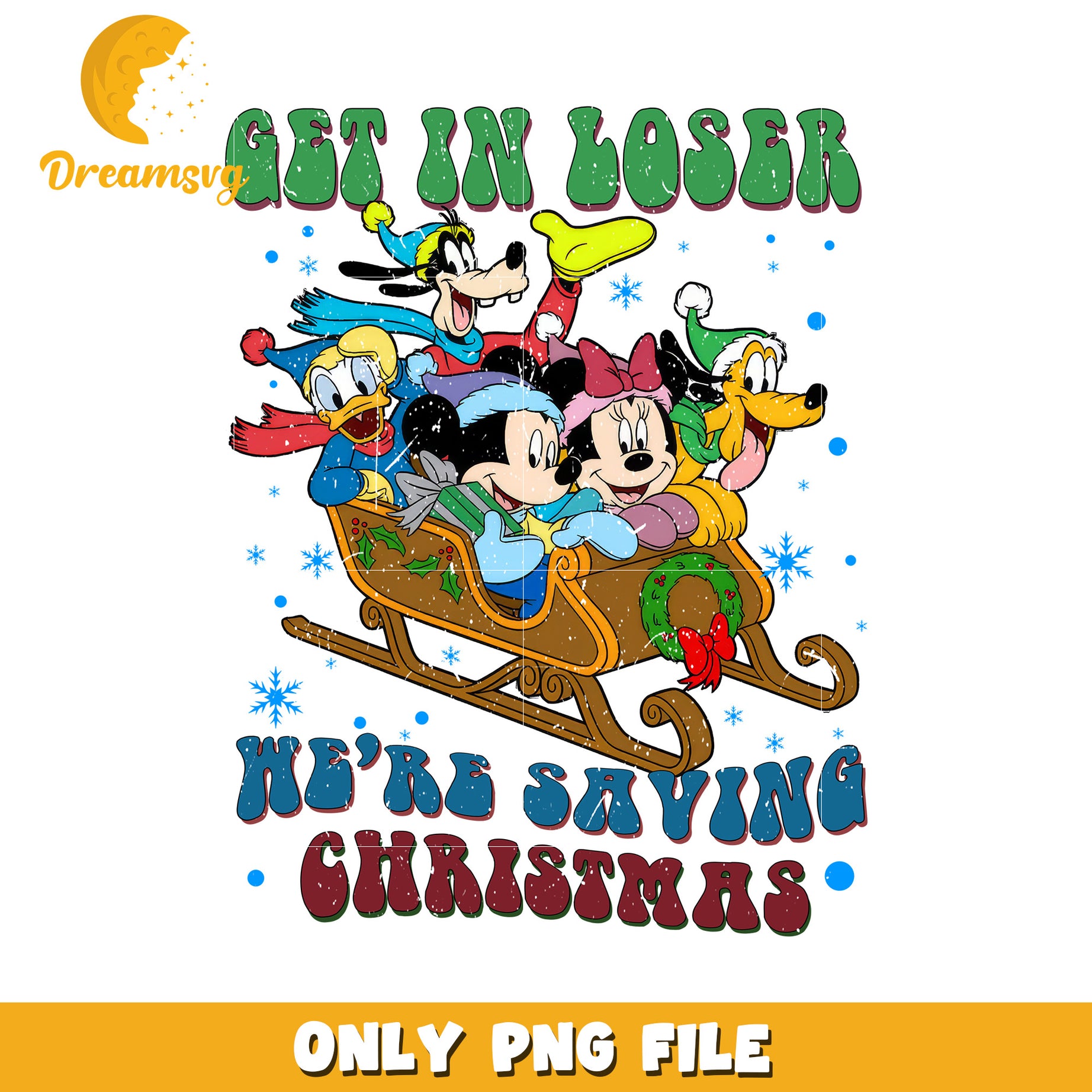 Disney Christmas PNG Sublimation