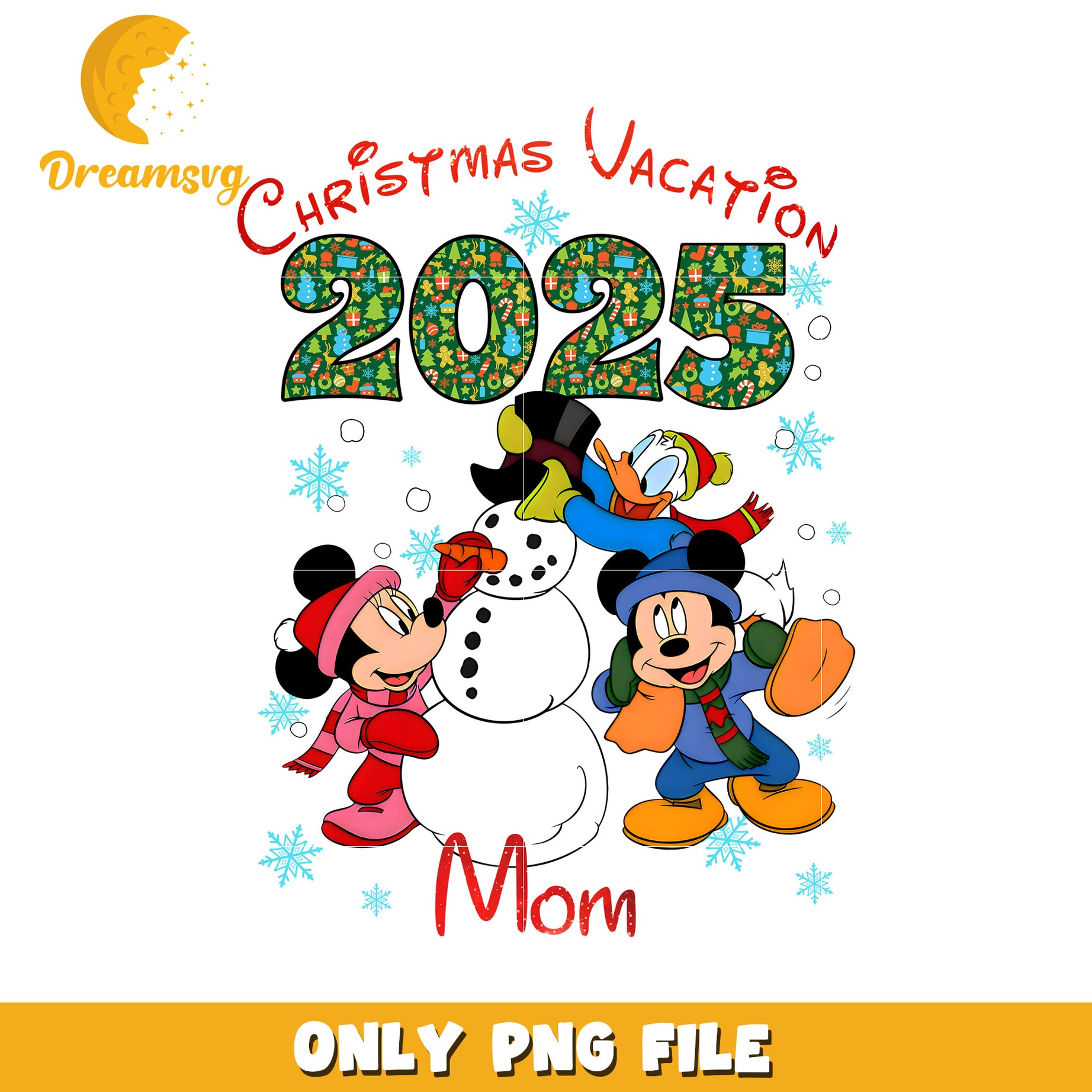 Disney Christmas Vacation 2025 PNG