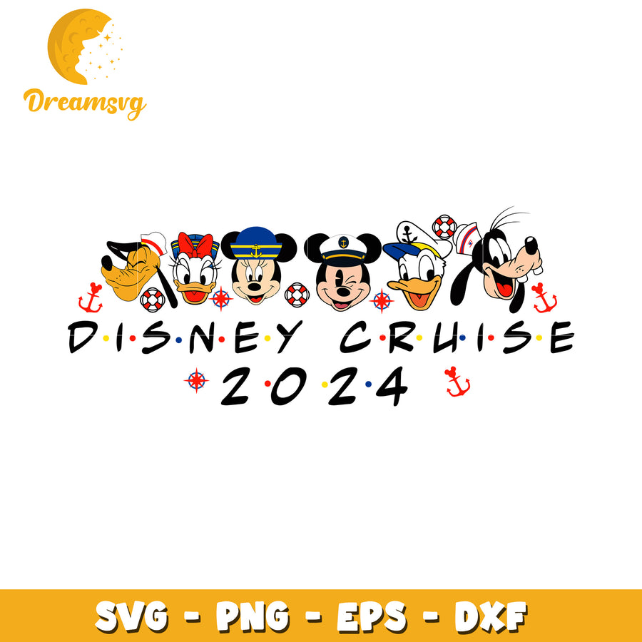 Disney Cruise 2024 SVG Cut File