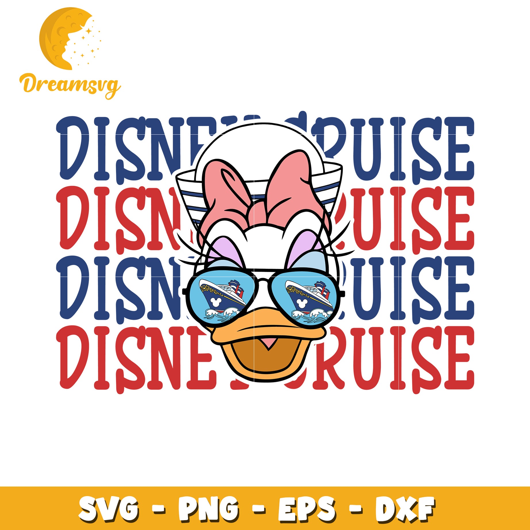 Disney Cruise Daisy Duck SVG Cut File