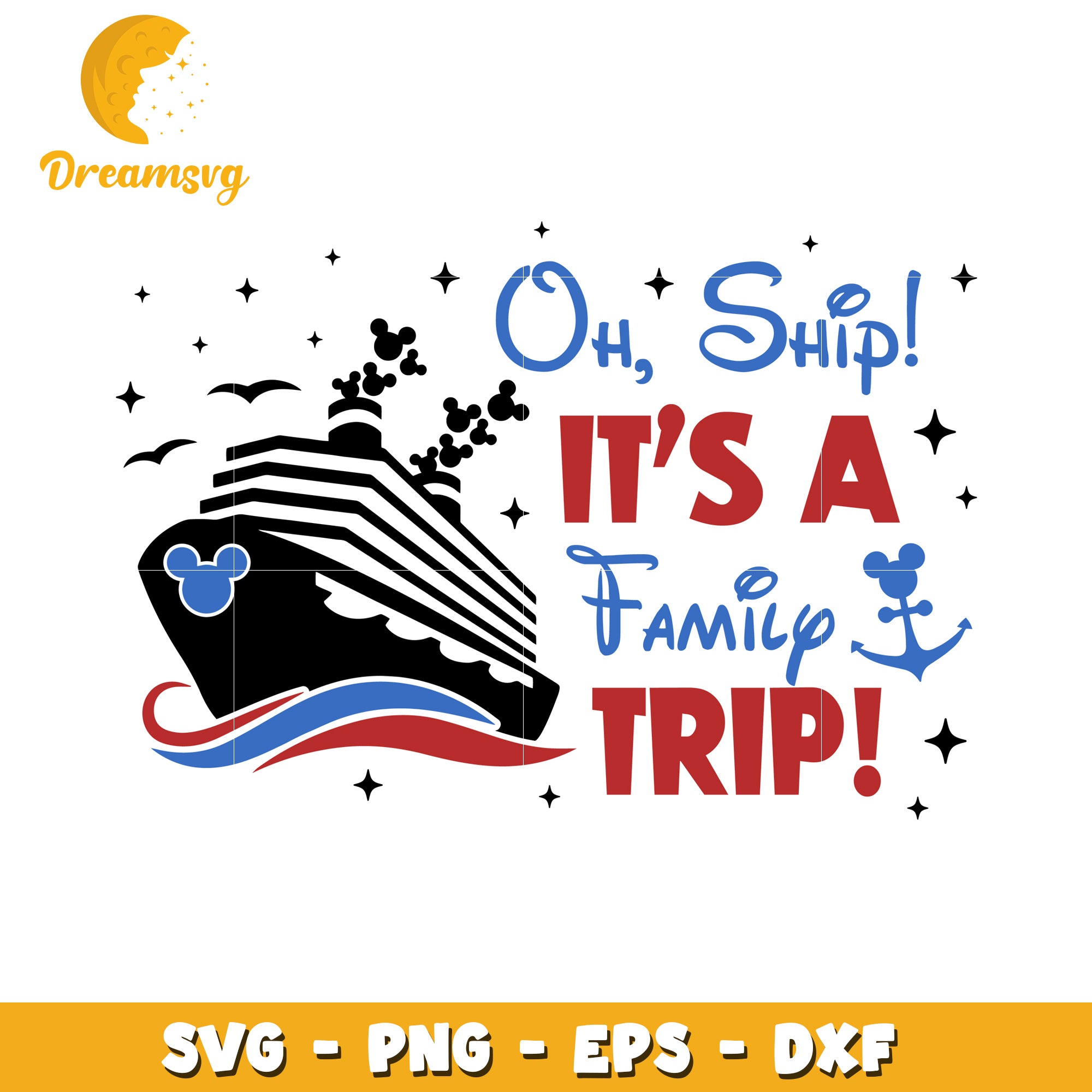 Disney Cruise Family Trip SVG PNG EPS DXF