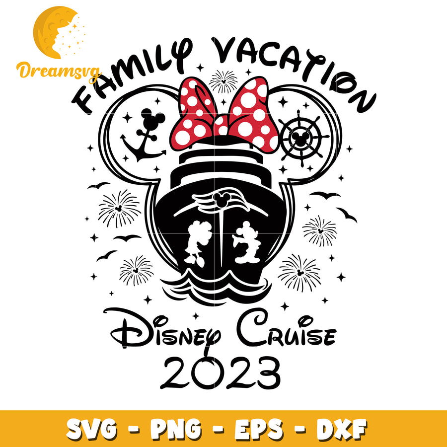Disney Cruise Family Vacation SVG 2023