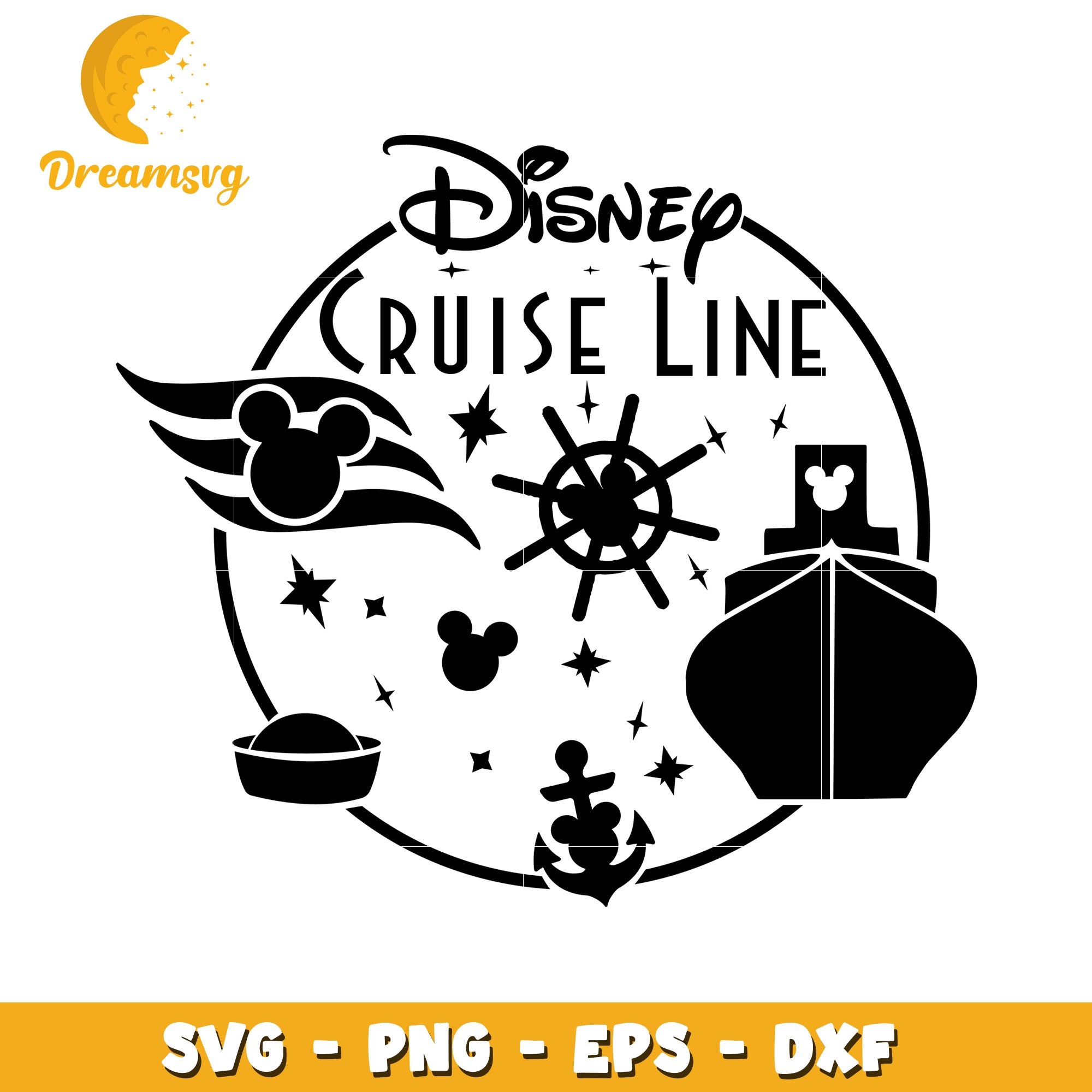 Disney Cruise Line SVG Design for Nautical and Travel Lovers