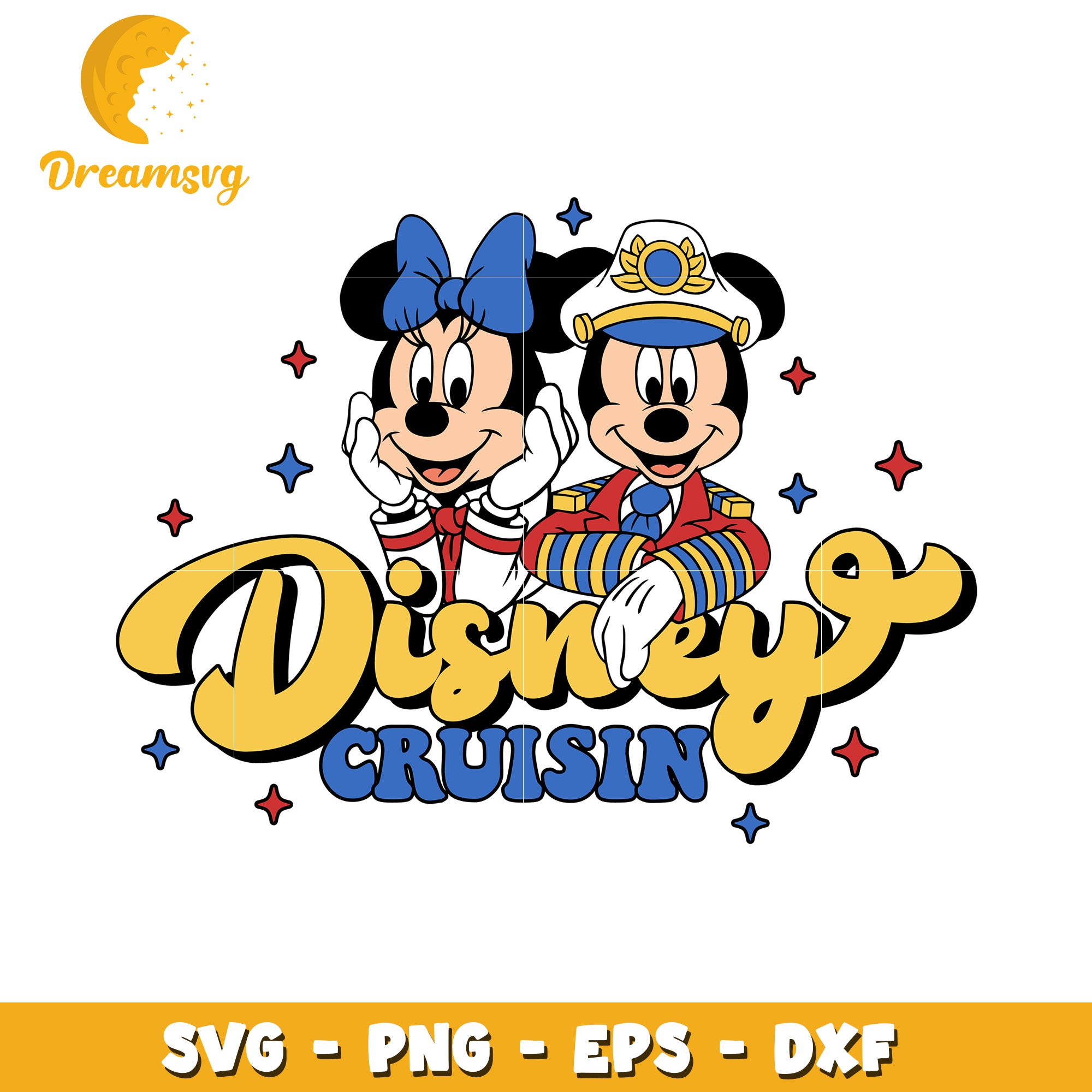 Disney Cruise Minnie Mickey SVG PNG