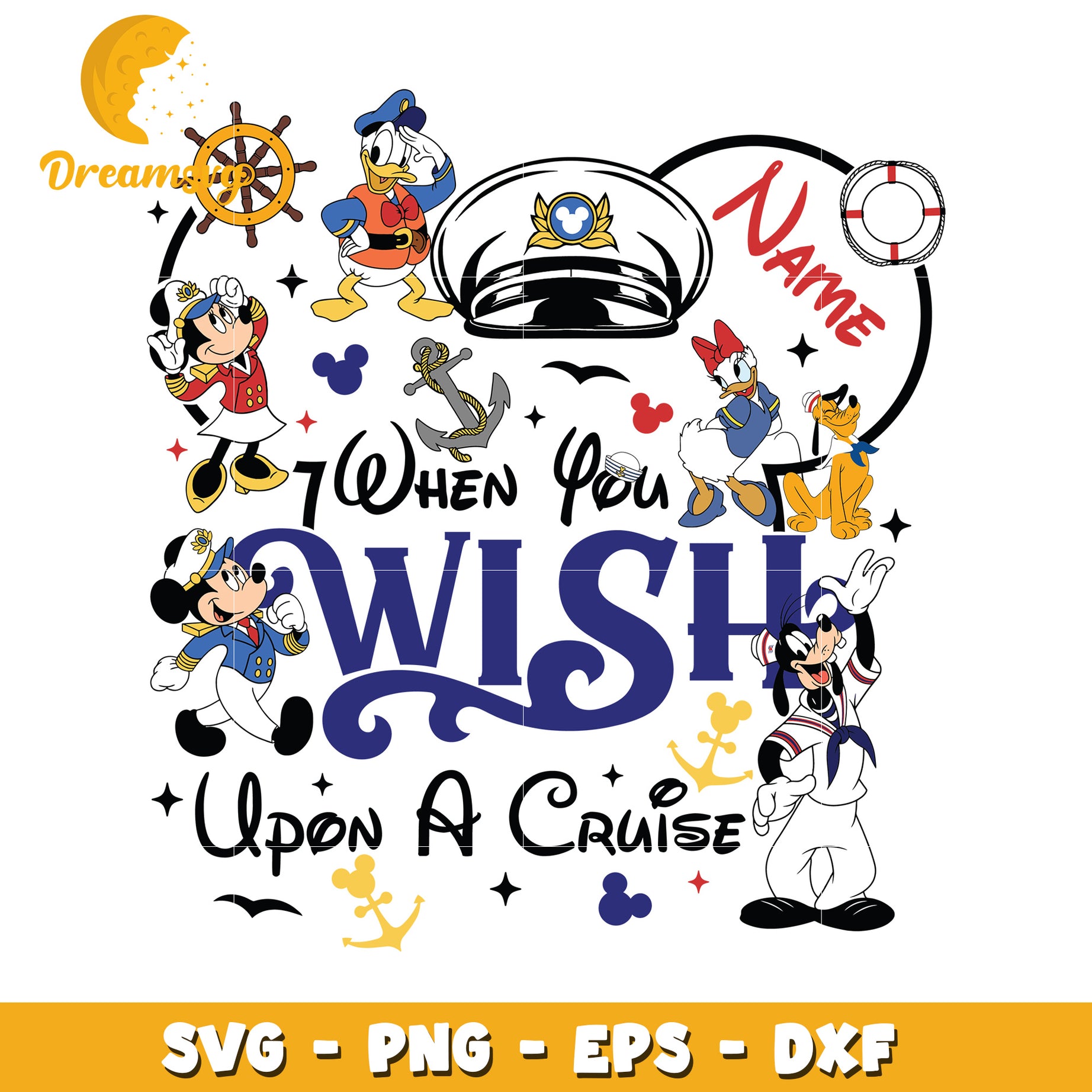 Disney Cruise SVG Bundle PNG EPS DXF