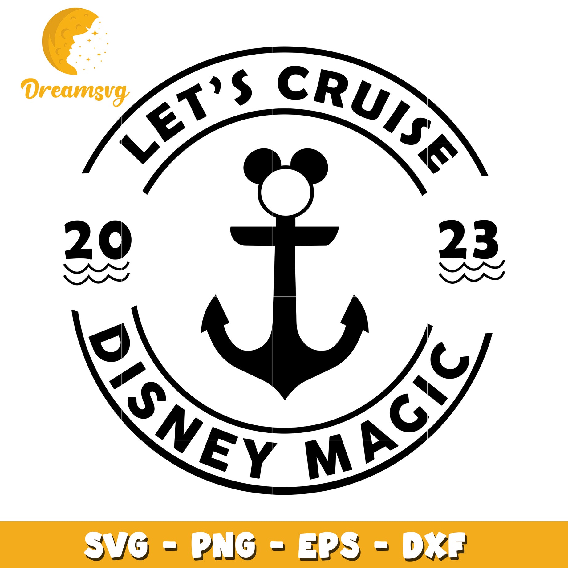 Disney Cruise SVG Cut File 2023