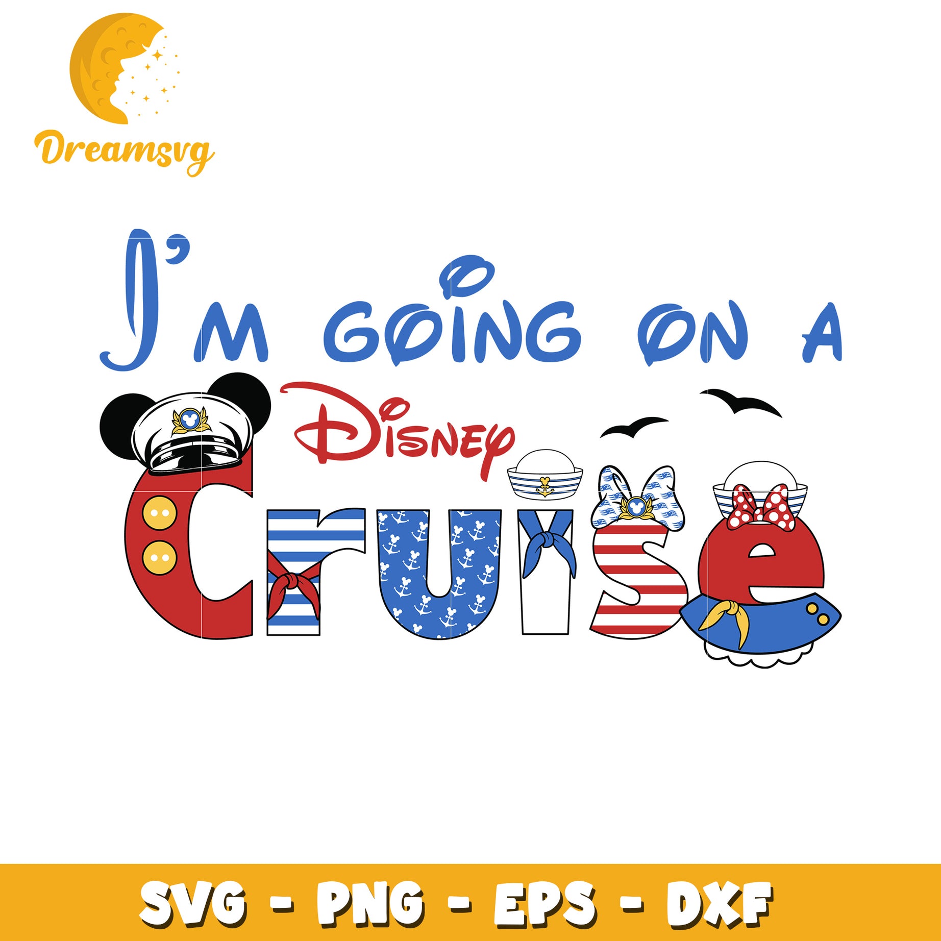 Disney Cruise SVG Cut File PNG EPS DXF