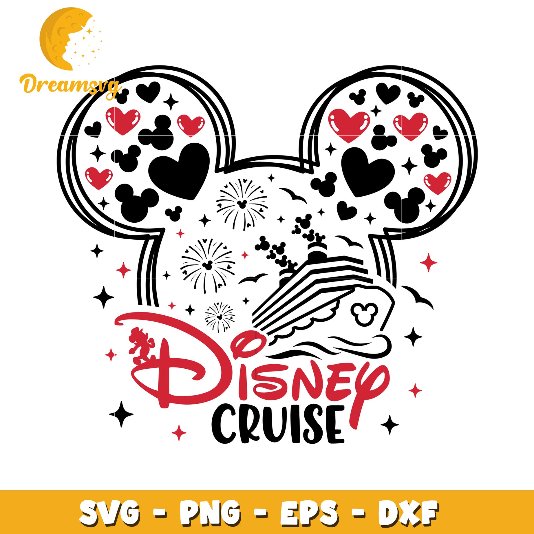 Disney Cruise SVG PNG EPS DXF Cut File