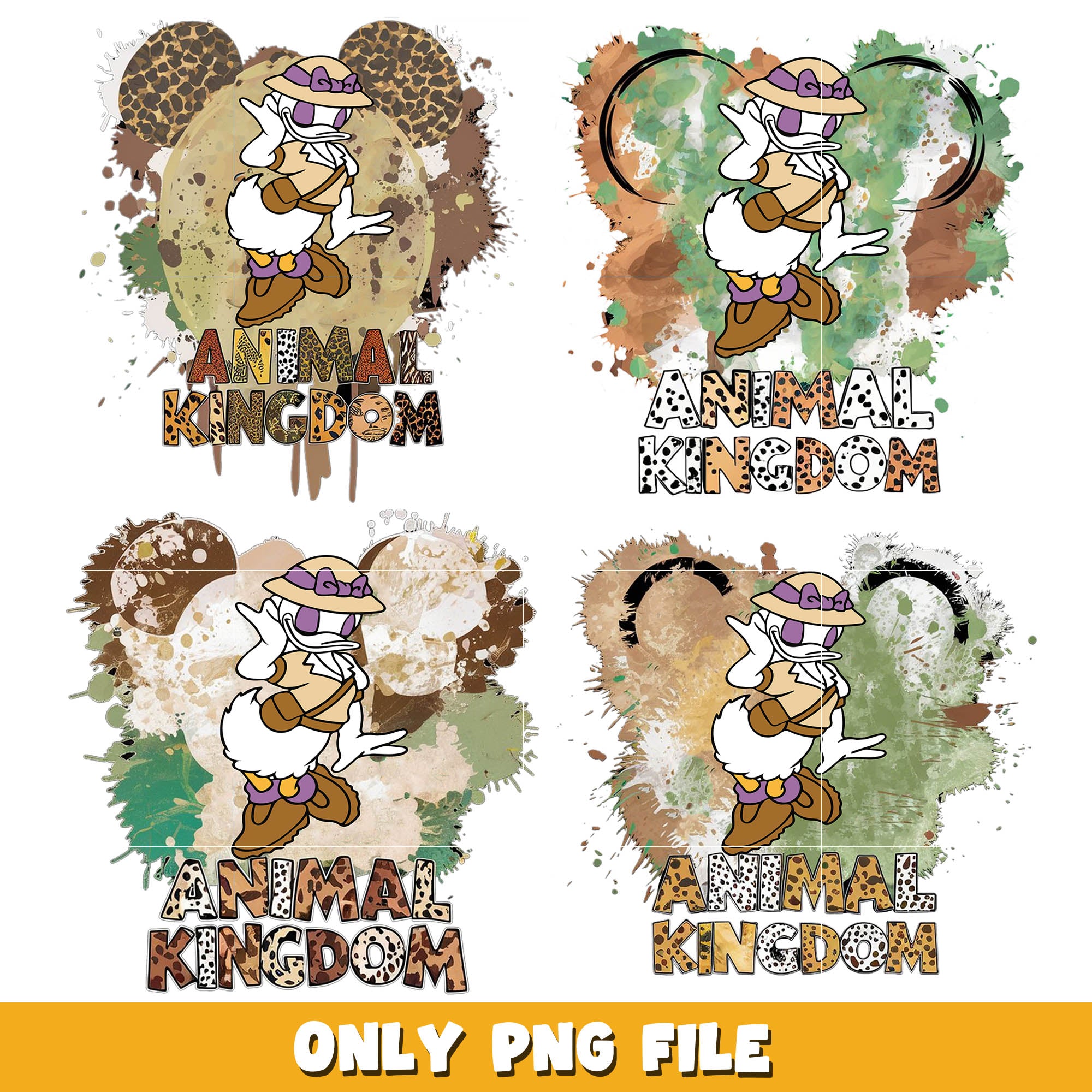 Daisy duck animal kingdom png bundle, Disney animal png, disney png