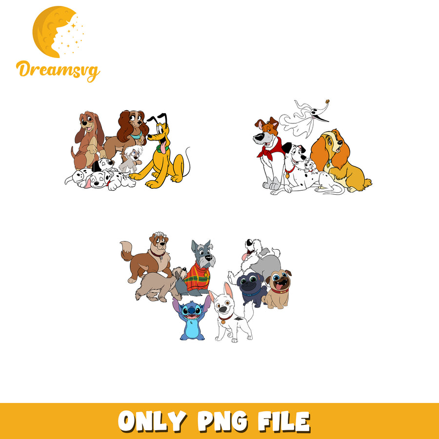 Disney Dogs PNG Bundle
