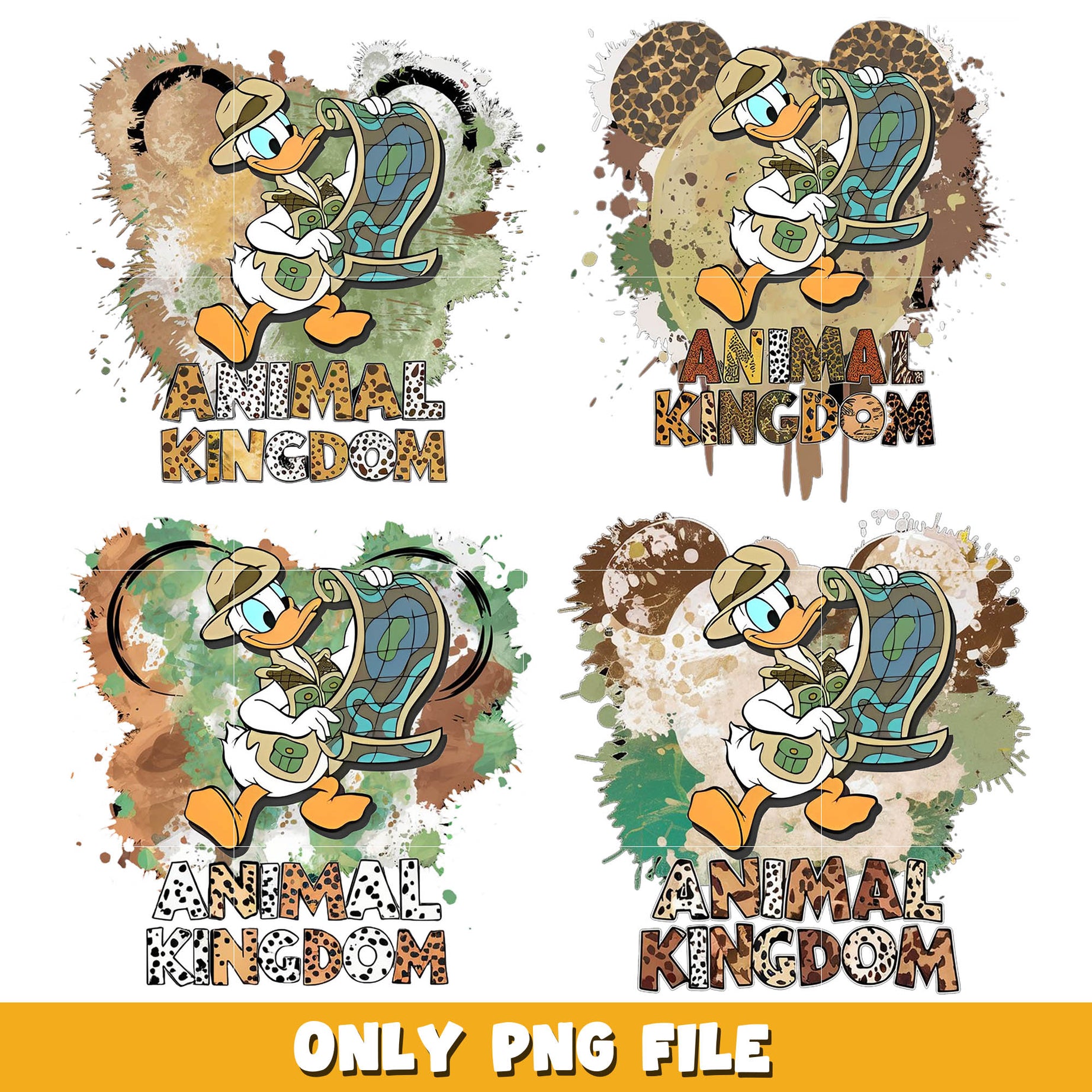 Disney Donald duck animal kingdom png bundle, Disney animal png, disney png