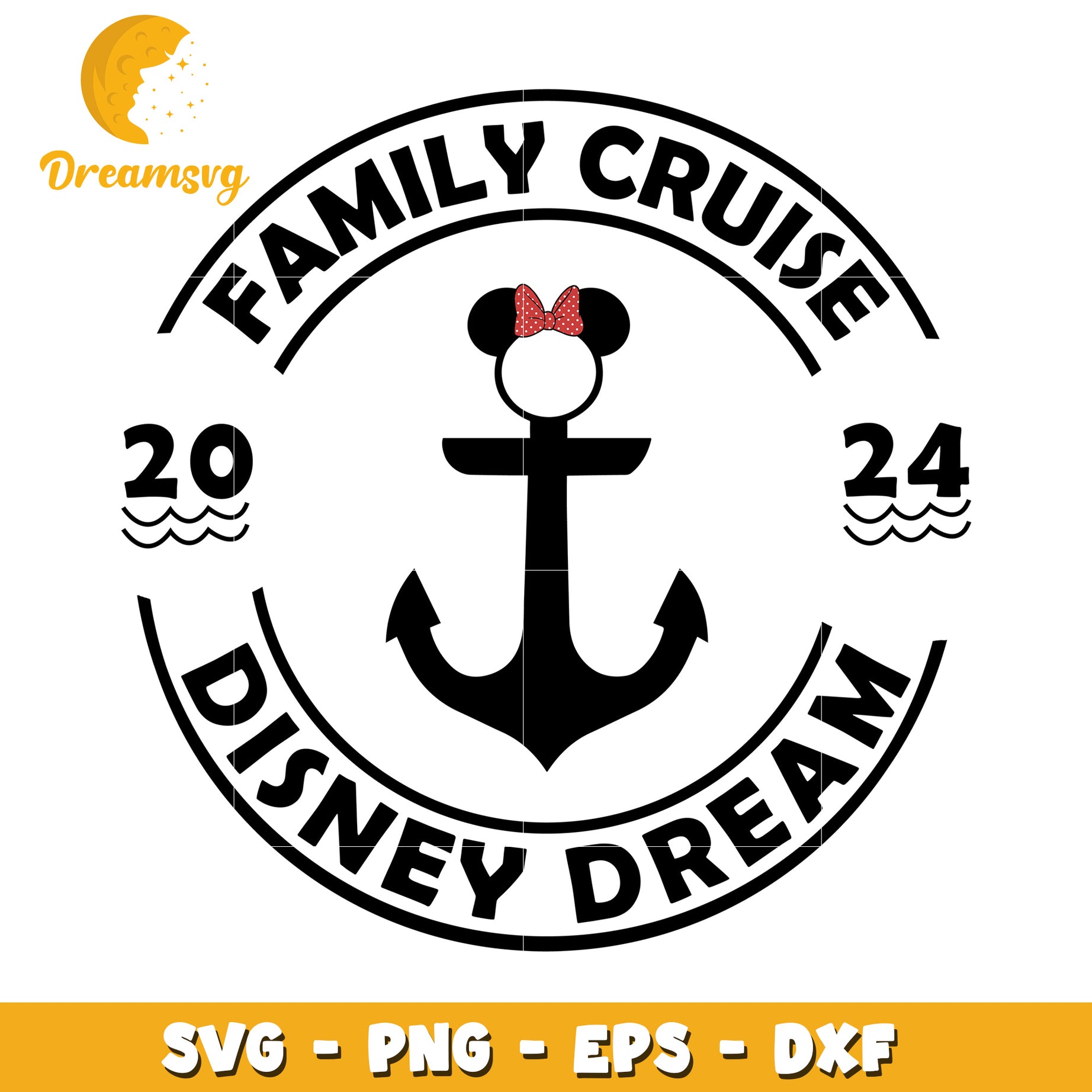 Disney Dream Family Cruise SVG Cut File