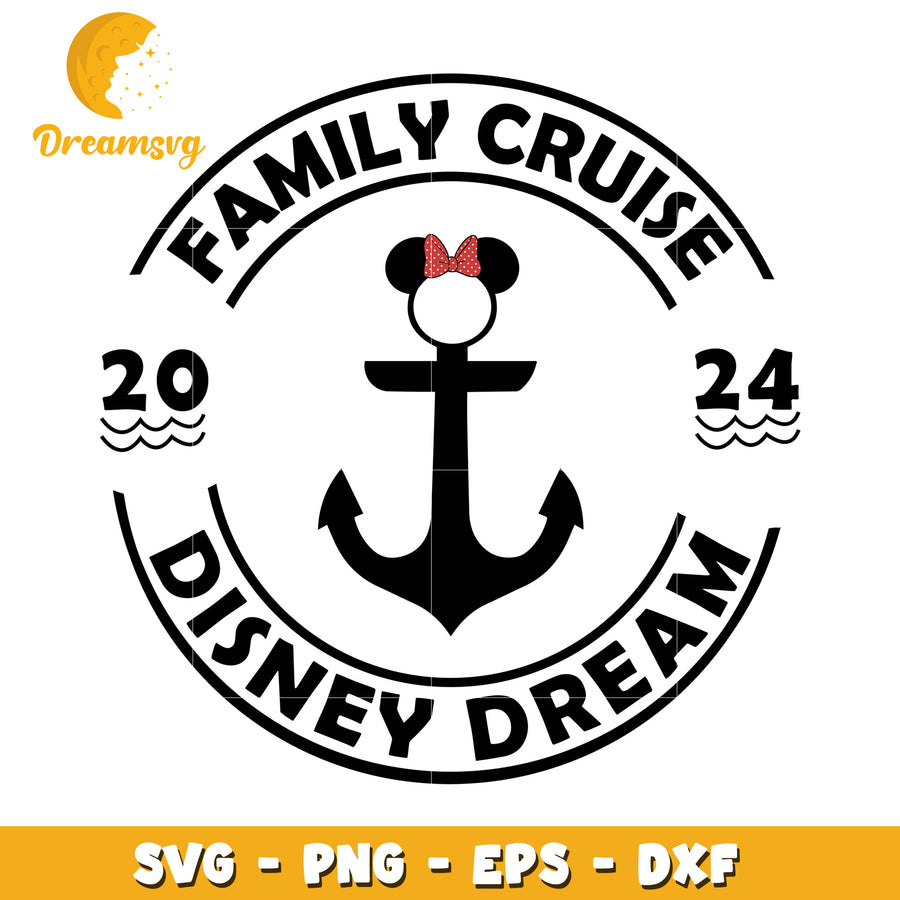 Disney Dream Family Cruise SVG Cut File