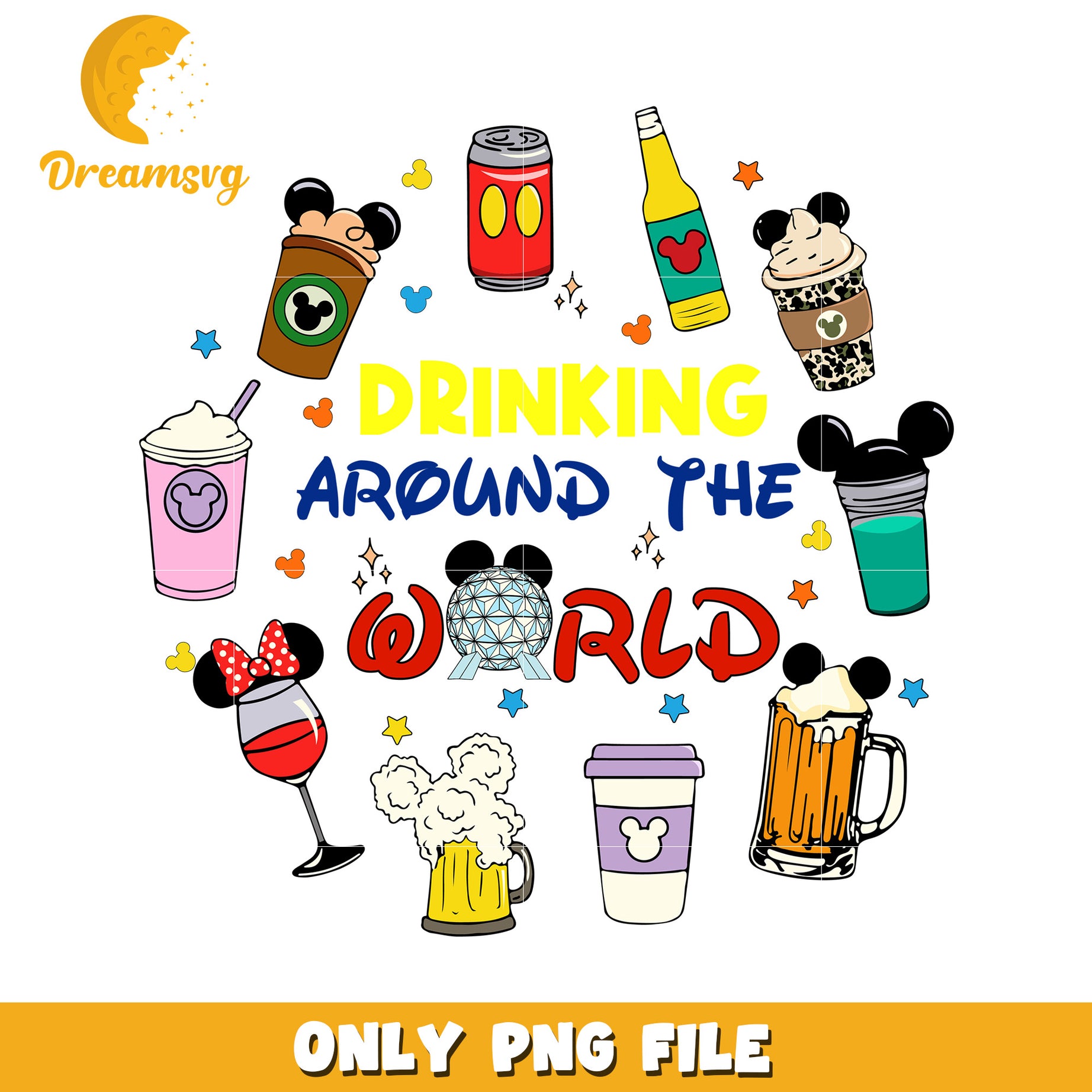 Disney Drinking Around World PNG