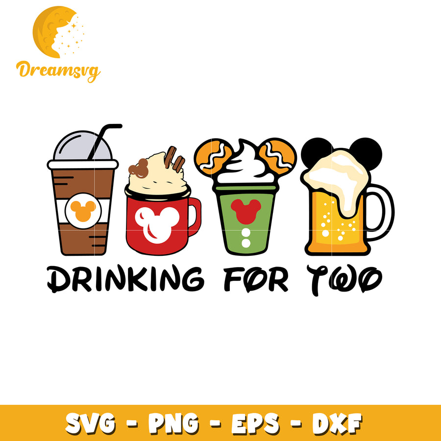 Disney Drinks SVG PNG EPS DXF