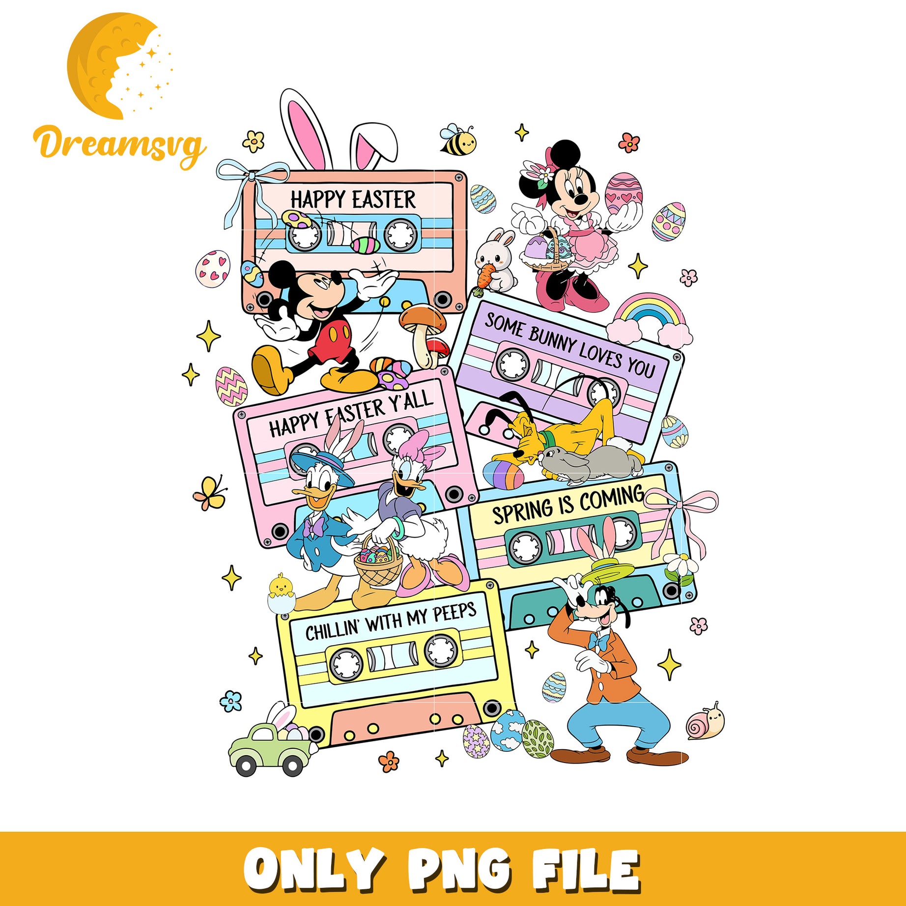 Disney Easter Cassette Tape PNG