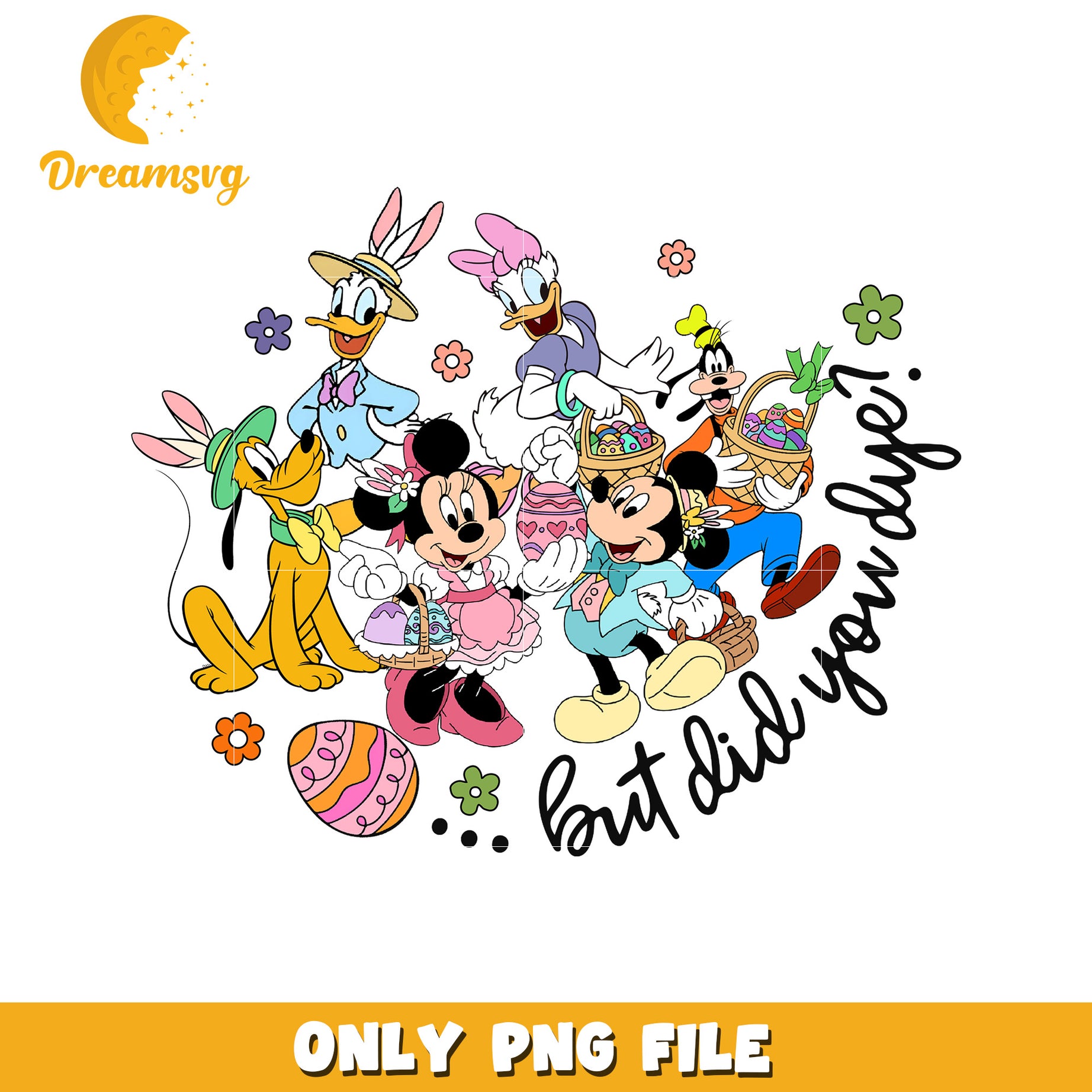 Disney Easter PNG Mickey, Minnie, & Friends