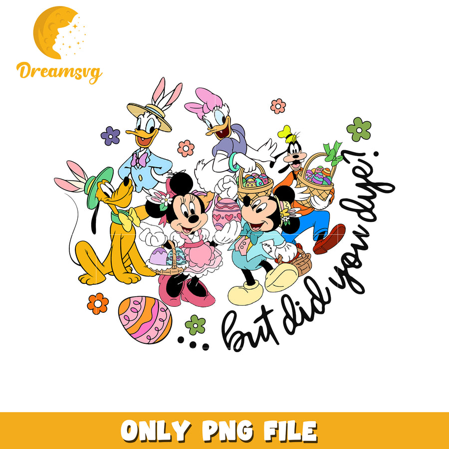 Disney Easter PNG Mickey, Minnie, & Friends