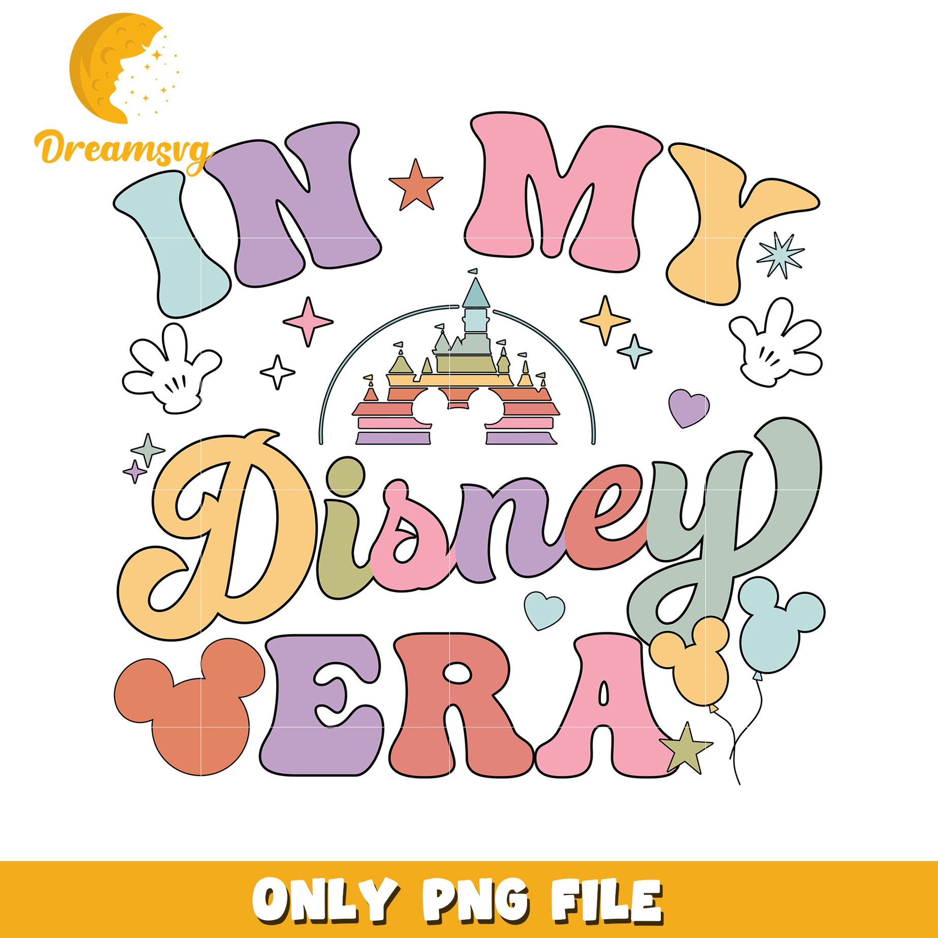 Disney Era PNG Sublimation Design