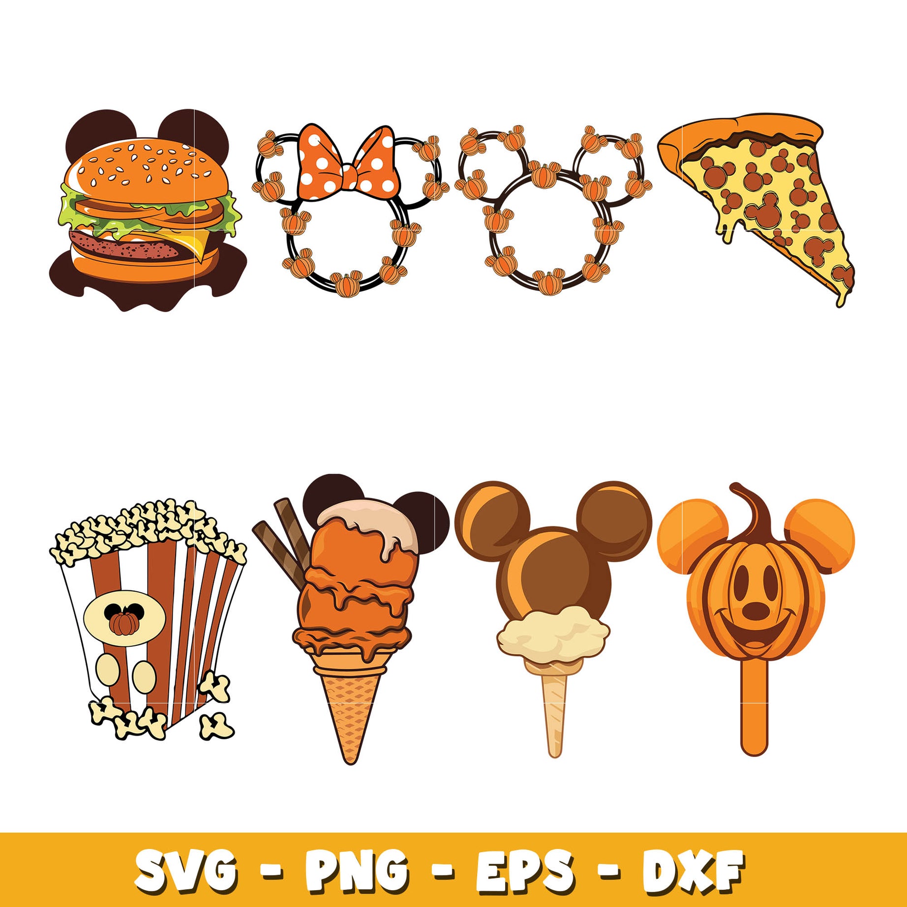 Mickey Disney fall vibes svg bundle, Disney fall svg, Disney svg ...