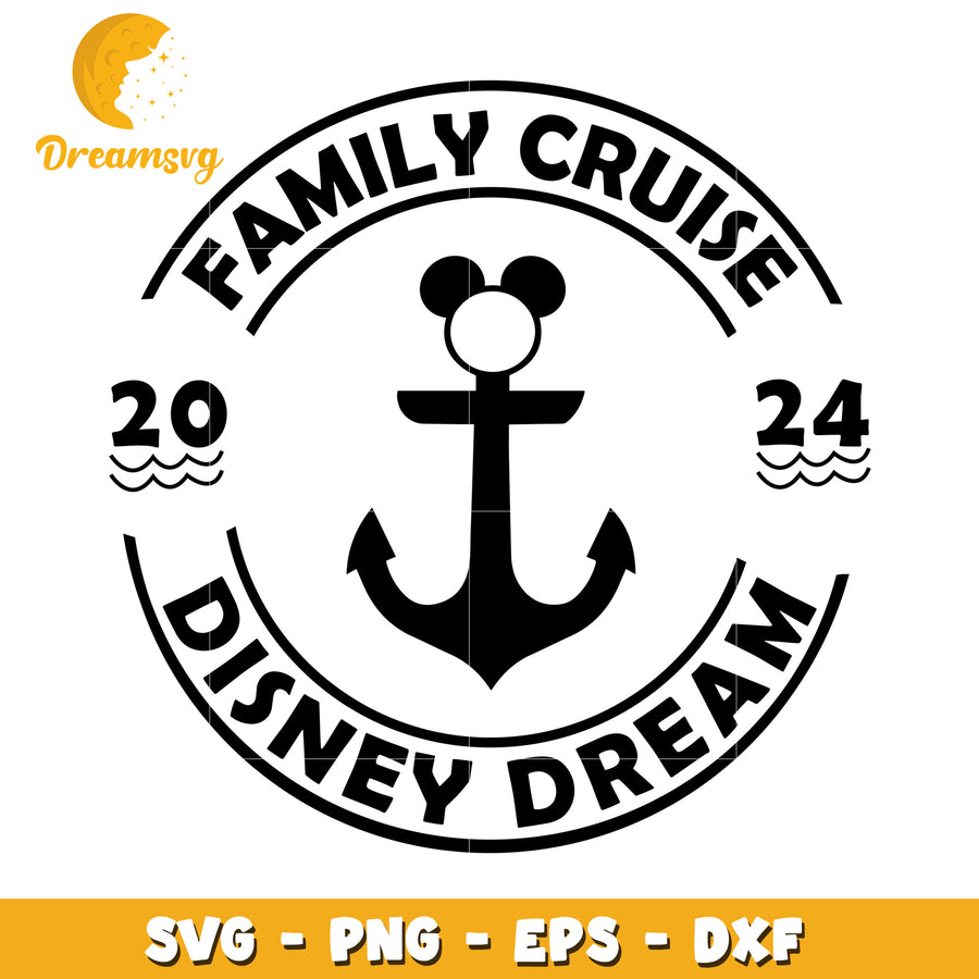Disney Family Cruise SVG Cut File