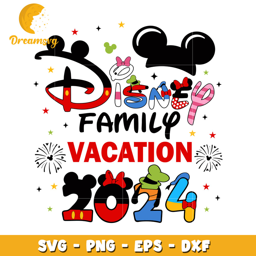 Disney Family Vacation 2024 SVG