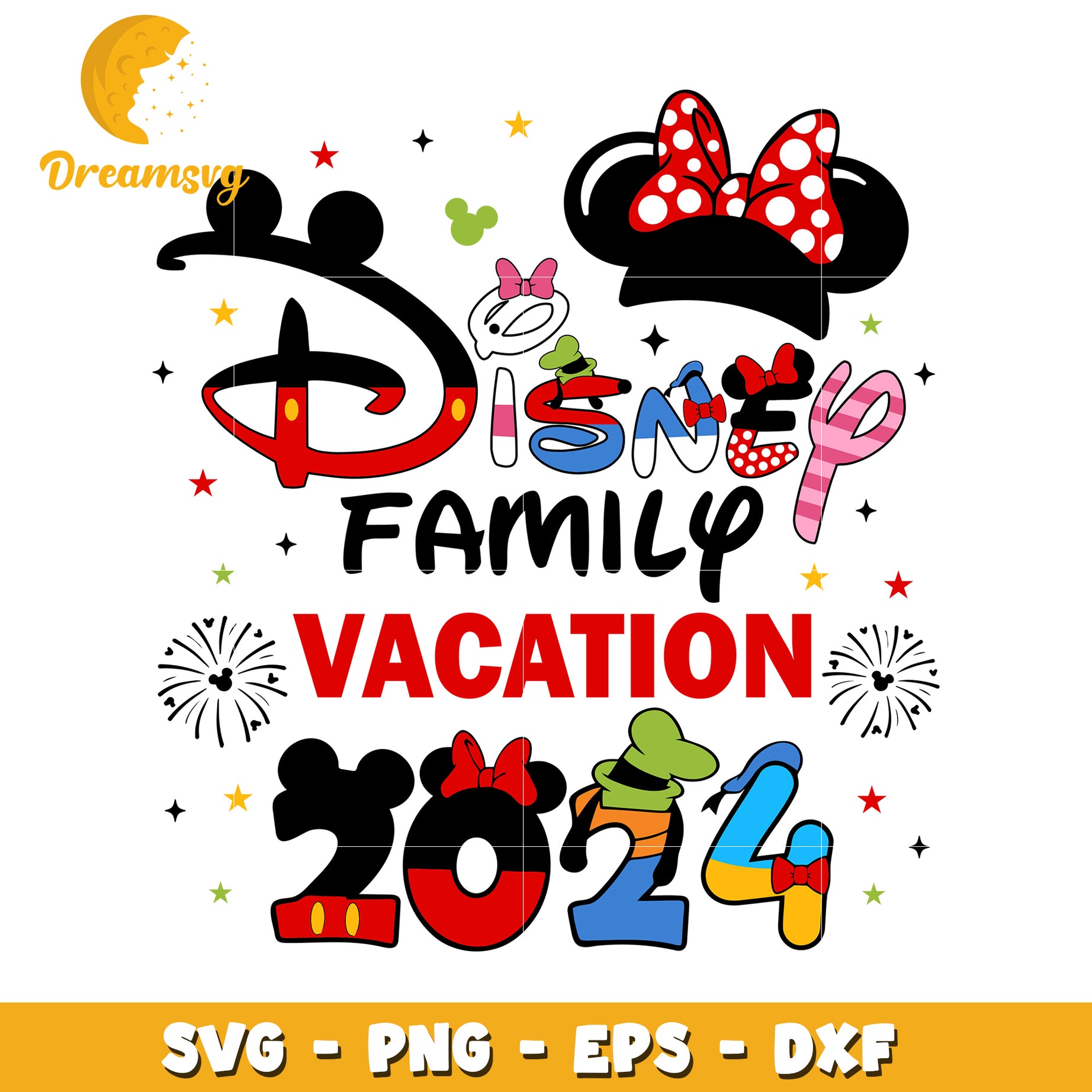 Disney Family Vacation 2024 SVG Bundle for Fun Crafts and Gifts