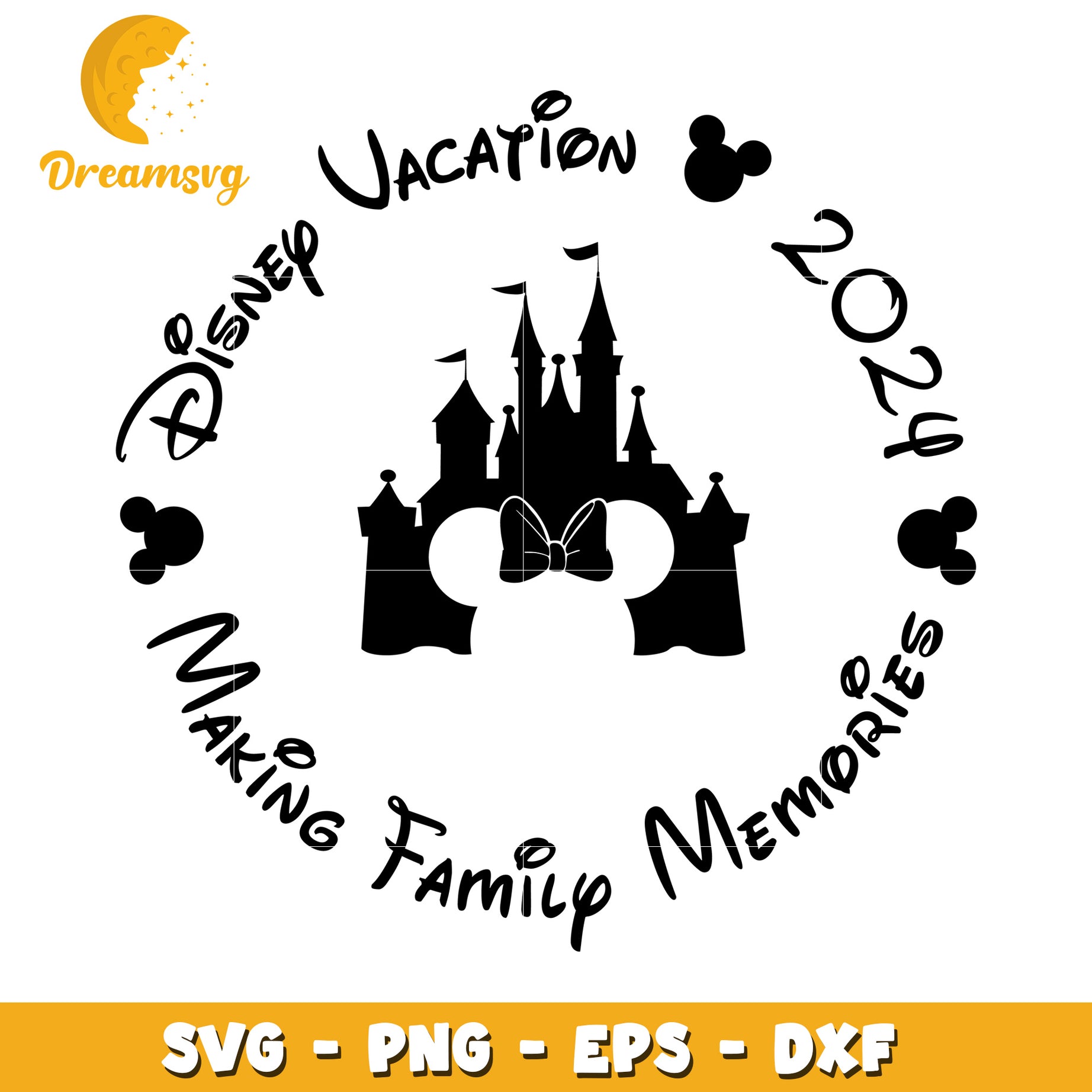 Disney Family Vacation 2024 SVG Cut File