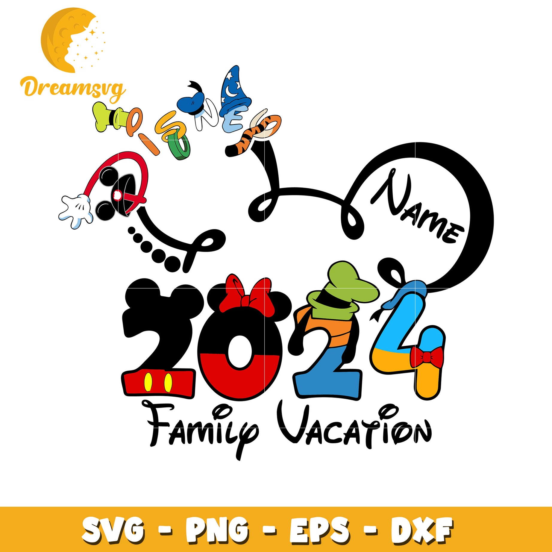 Disney Family Vacation 2024 SVG PNG