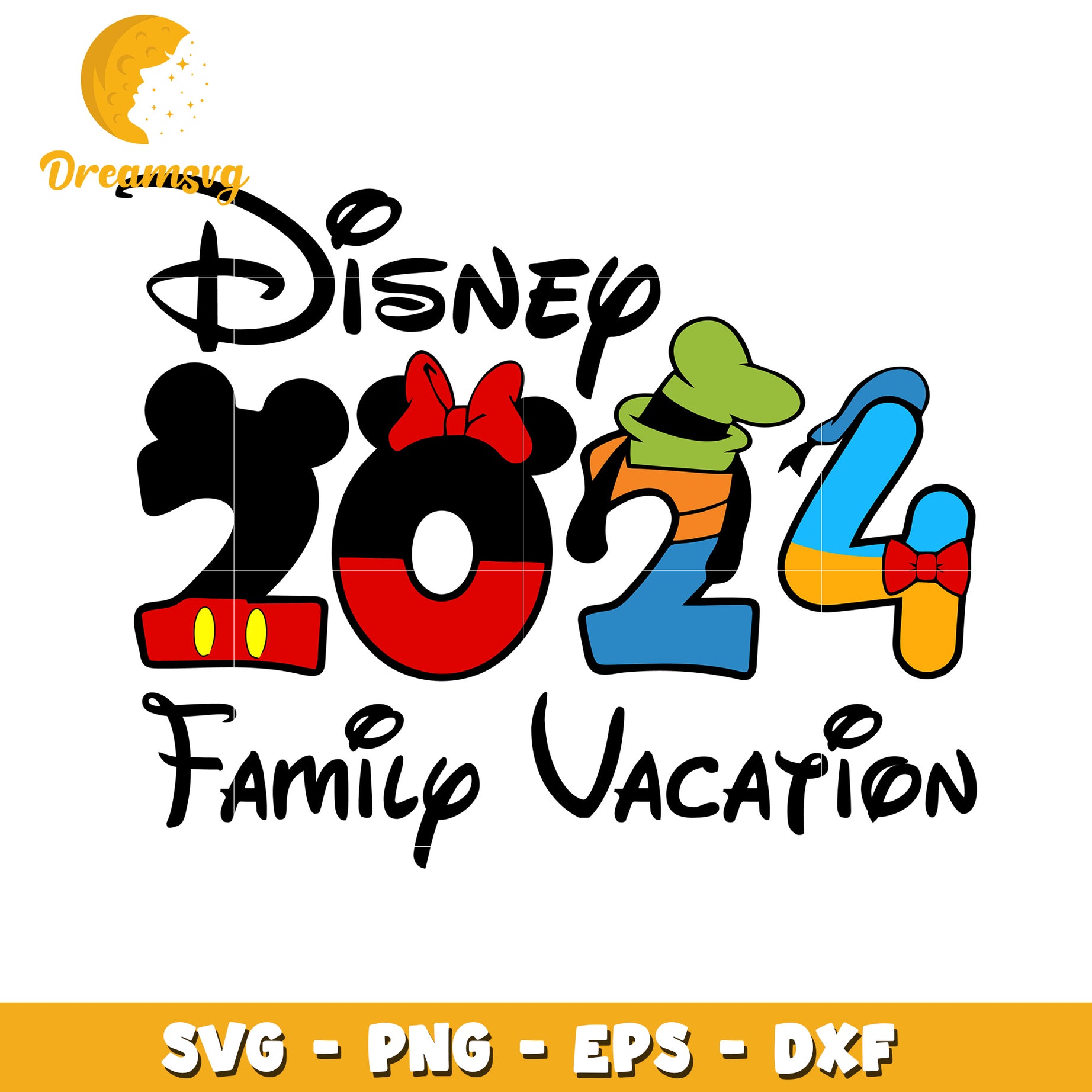 Disney Family Vacation 2024 SVG PNG EPS DXF