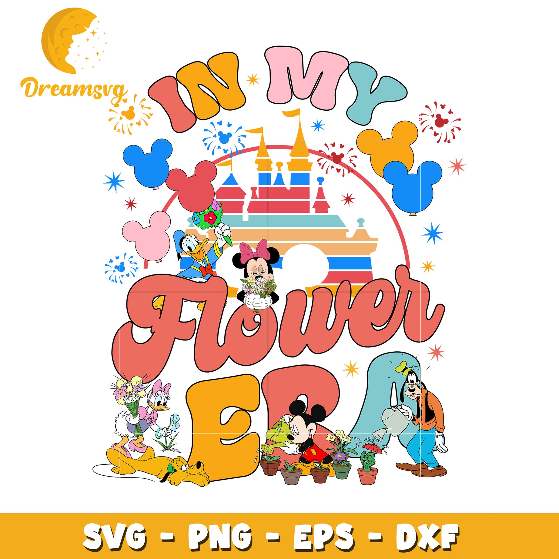 Disney Flower Power SVG PNG EPS DXF